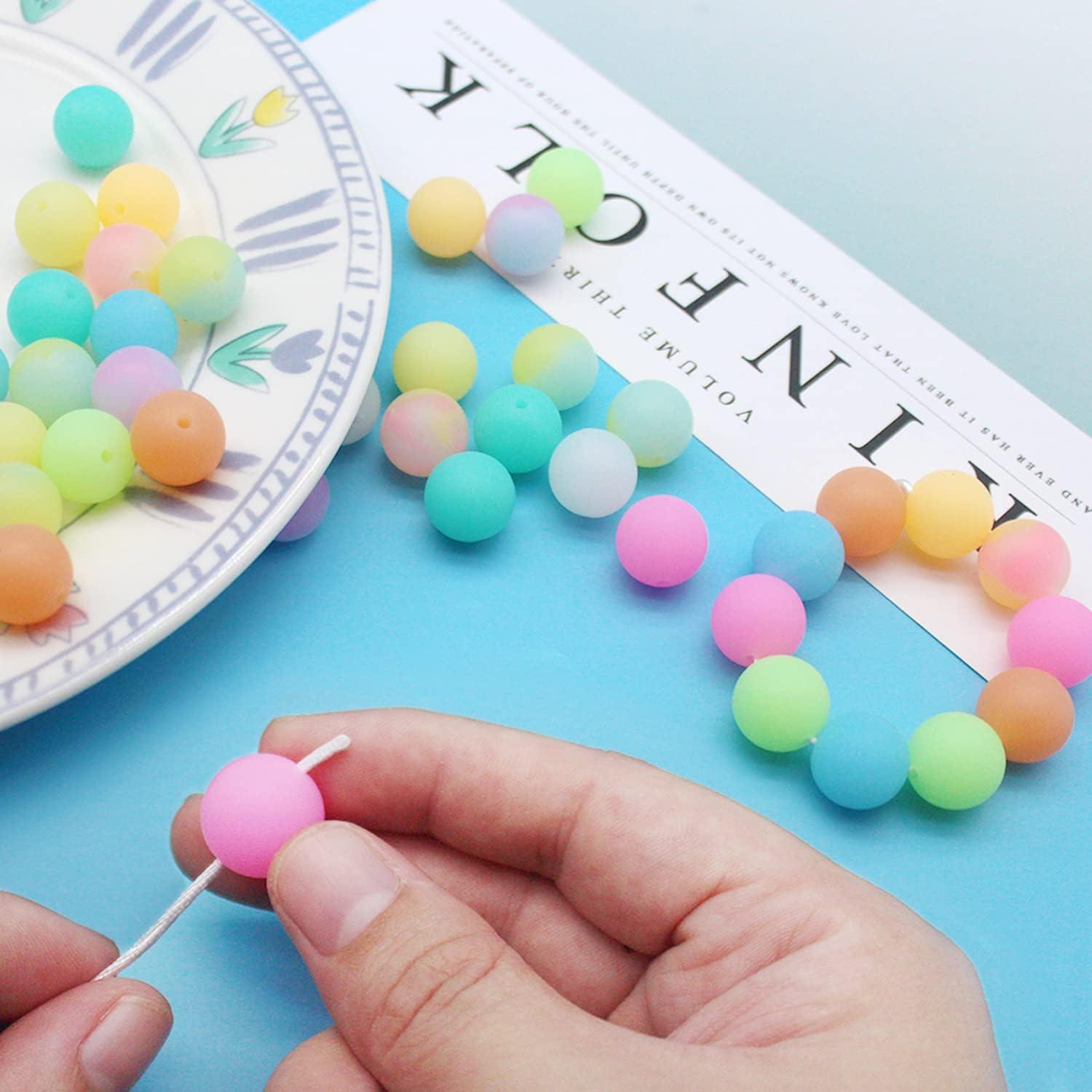 Perlas de Silicona Luminiscentes Cinvo 60 Pcs 15mm DIY