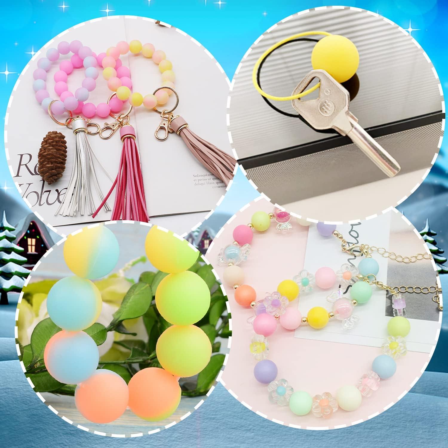 Perlas de Silicona Luminiscentes Cinvo 60 Pcs 15mm DIY