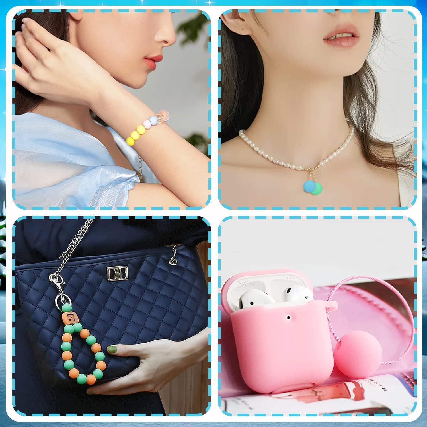 Perlas de Silicona Luminiscentes Cinvo 60 Pcs 15mm DIY