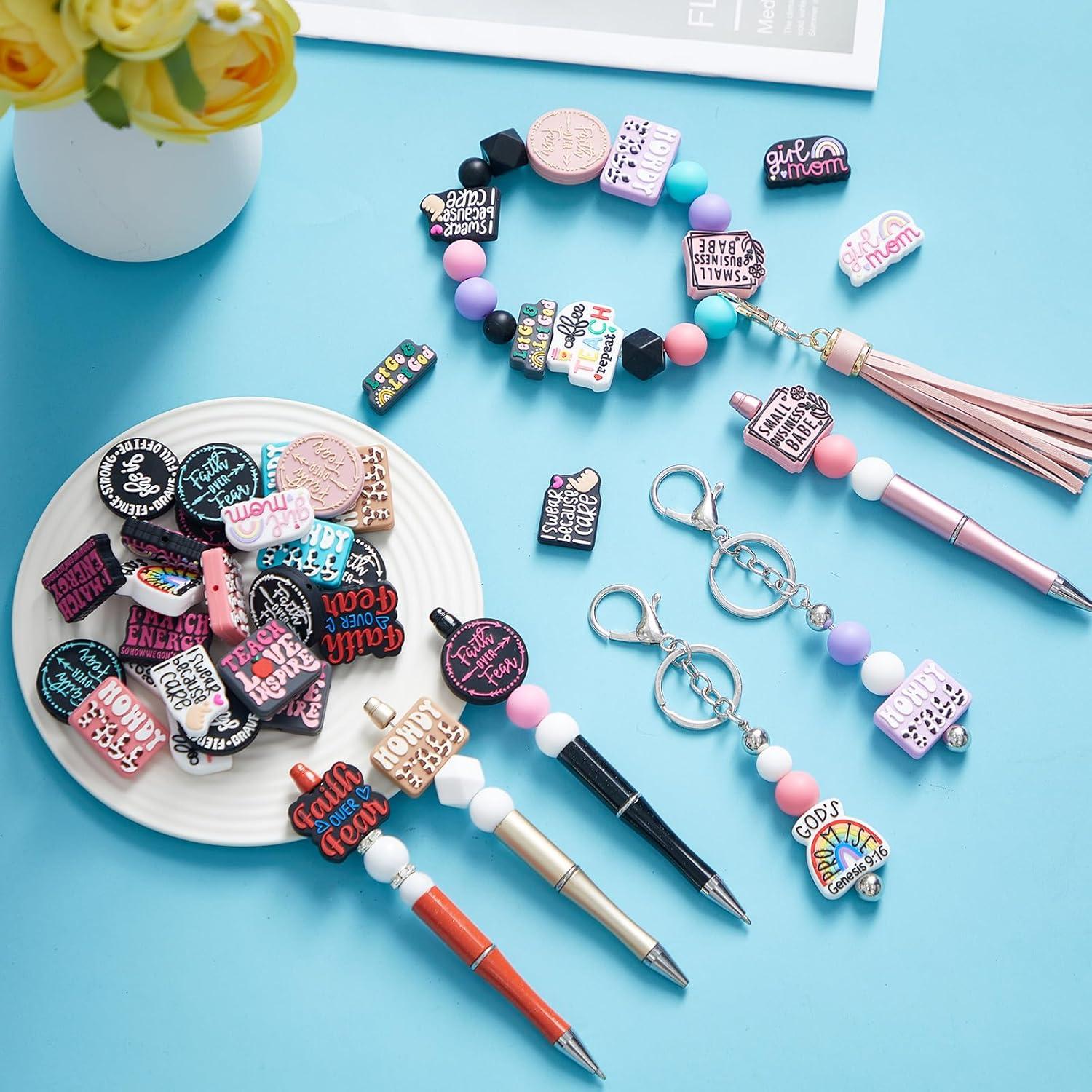 Perlas de Silicona Zeyune 40 Pcs Estilo Inspirador para Manualidades