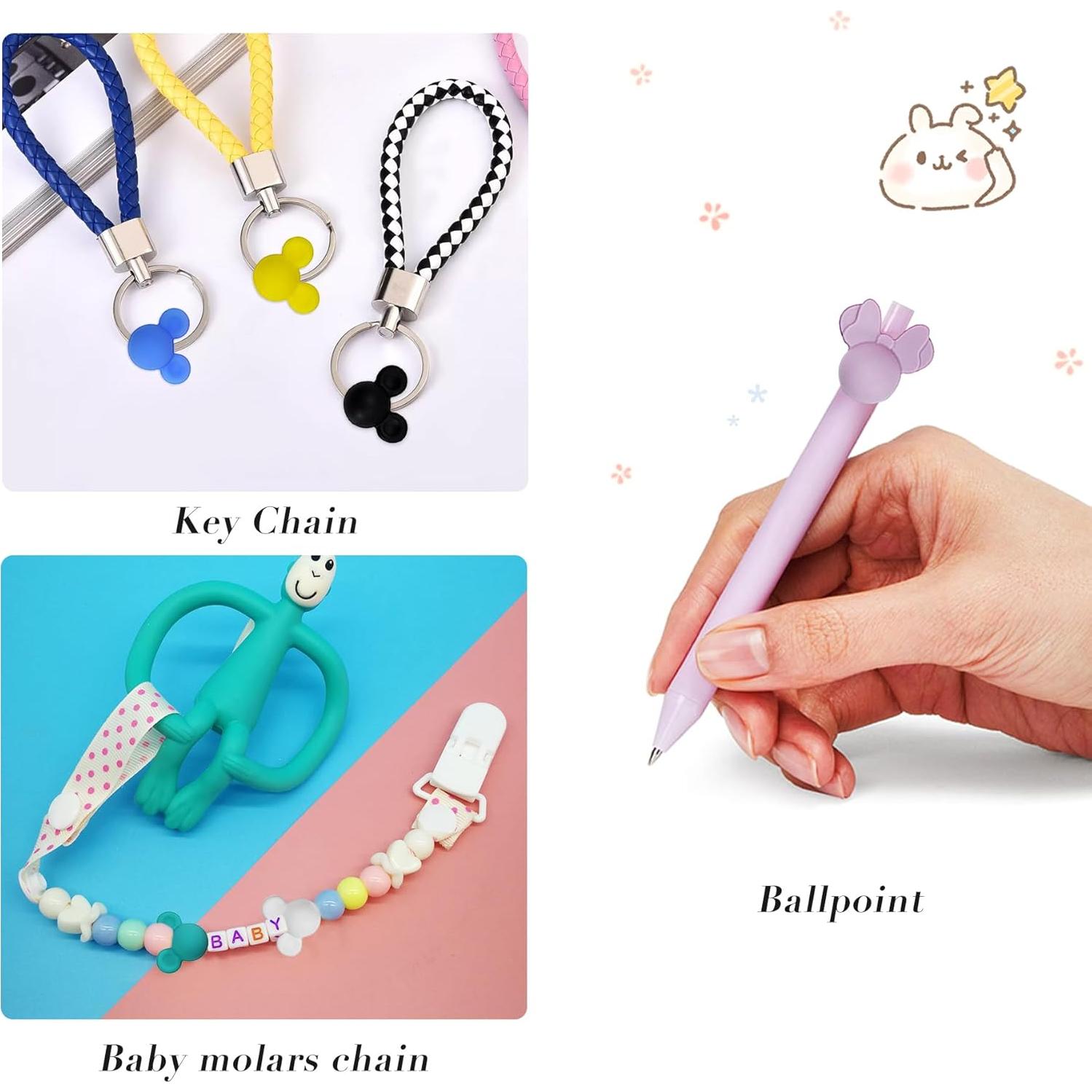 84 Perlas de Silicona Mickey Minnie PEVOGON para DIY