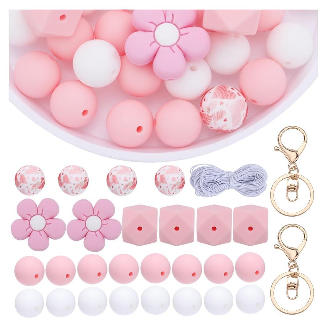 Kit de Fabricación de Llaveros de Silicona Sunnyclue 40 Piezas