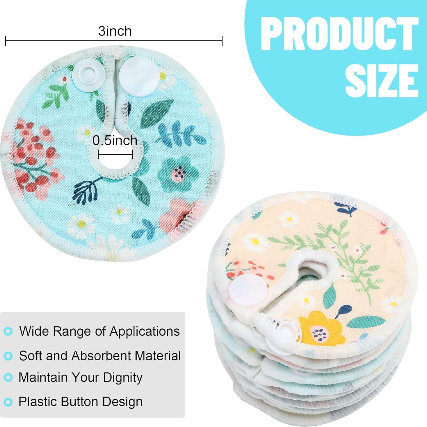 32 Cubiertas de Botón G Reutilizables Almohadillas Algodón Floral