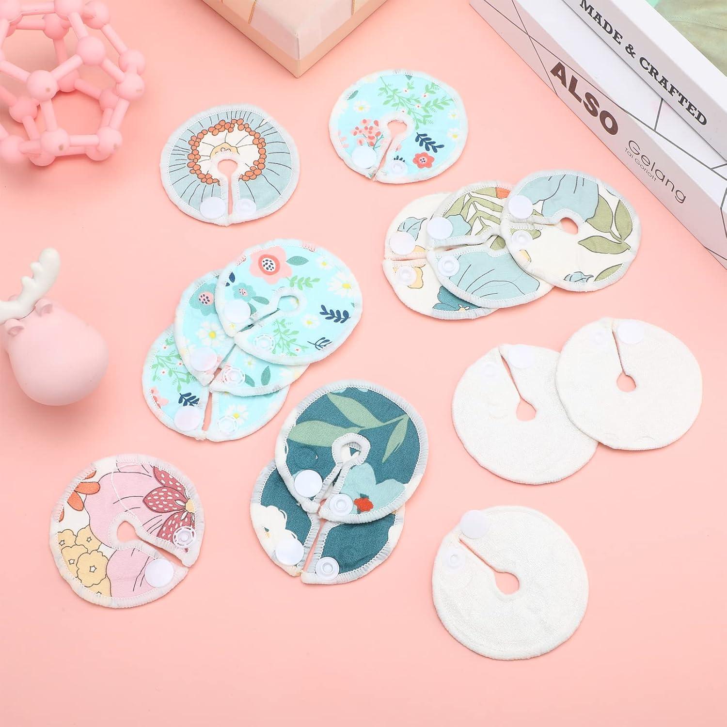 32 Cubiertas de Botón G Reutilizables Almohadillas Algodón Floral