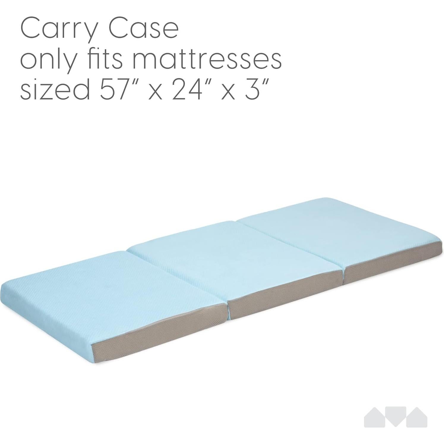 Funda de Transporte Milliard para Colchón Plegable Azul 61x48x23 cm