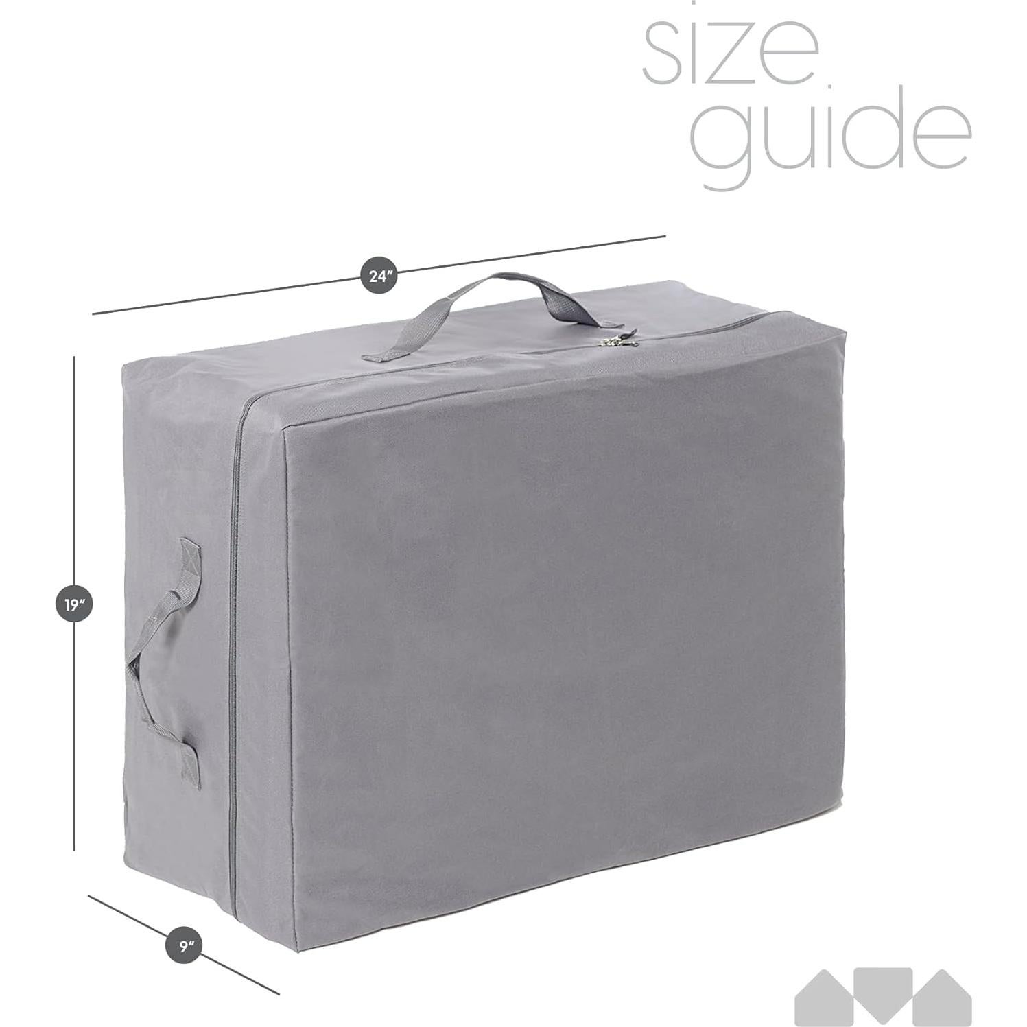 Funda de Transporte Milliard para Colchón Plegable Azul 61x48x23 cm