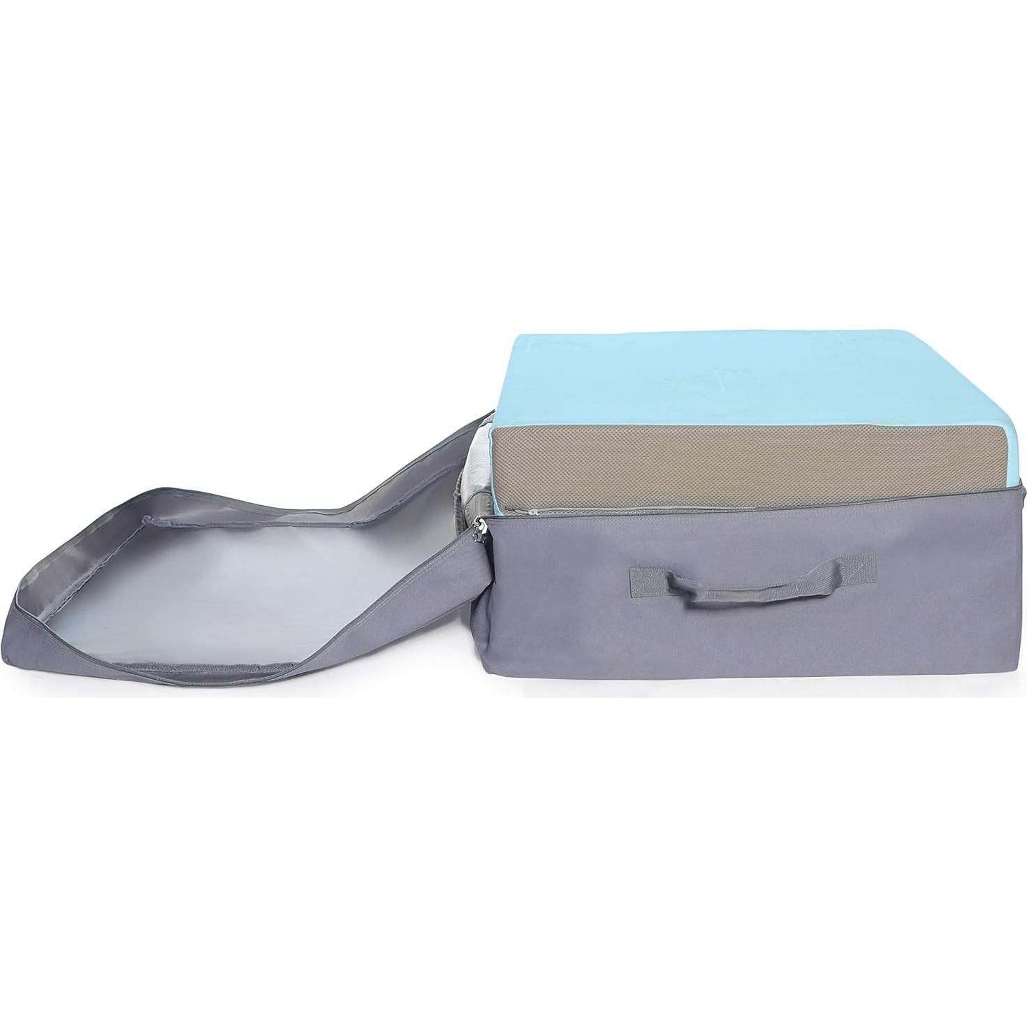 Funda de Transporte Milliard para Colchón Plegable Azul 61x48x23 cm