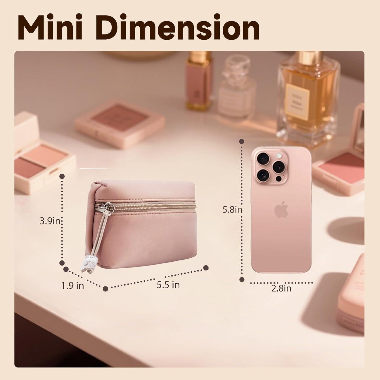 Bolsa de Almacenamiento YDR para Toallas Sanitarias Rosa 12x23cm