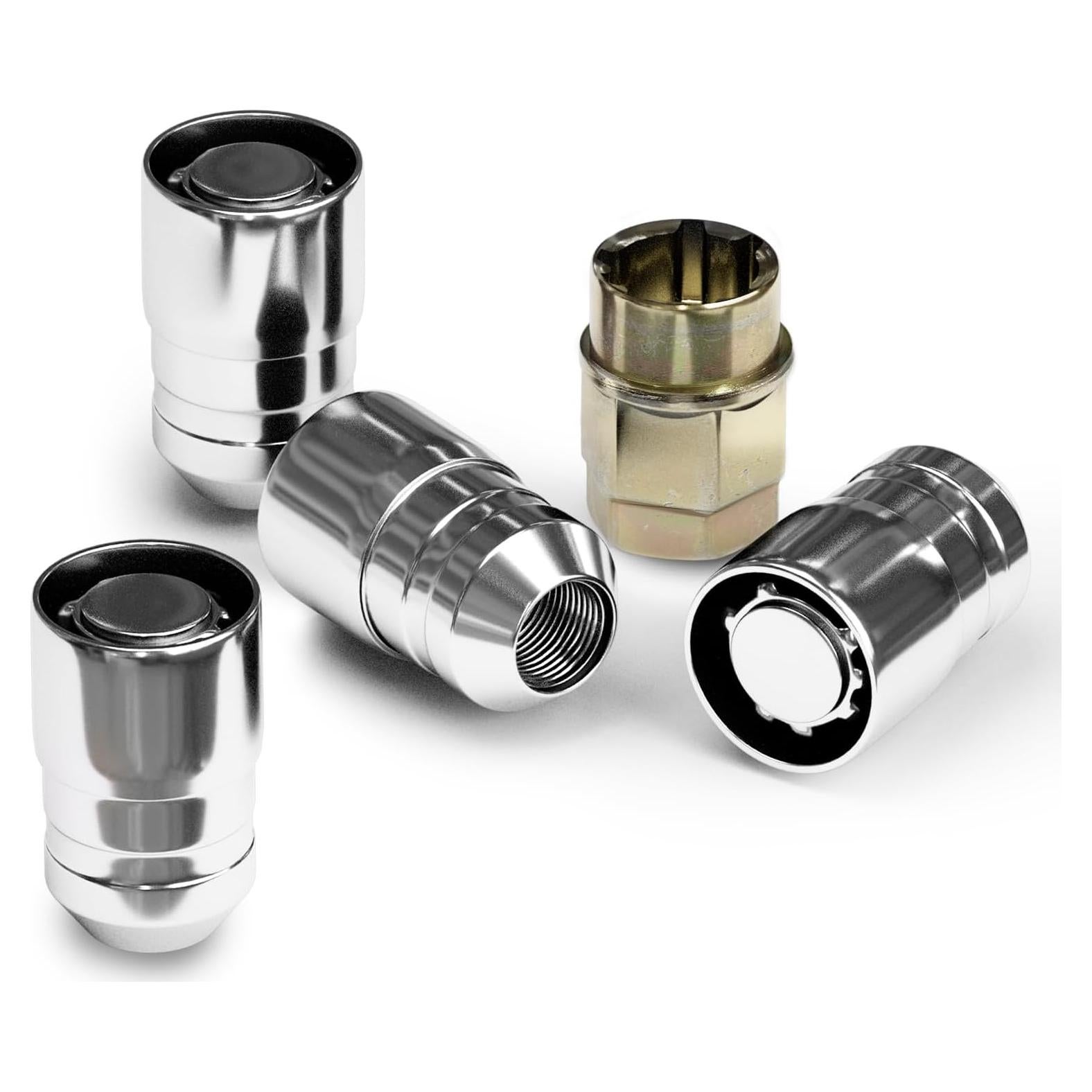 Juego de Bloqueo de Rueda TAGMORE M12x1.5 Cromado con Llave