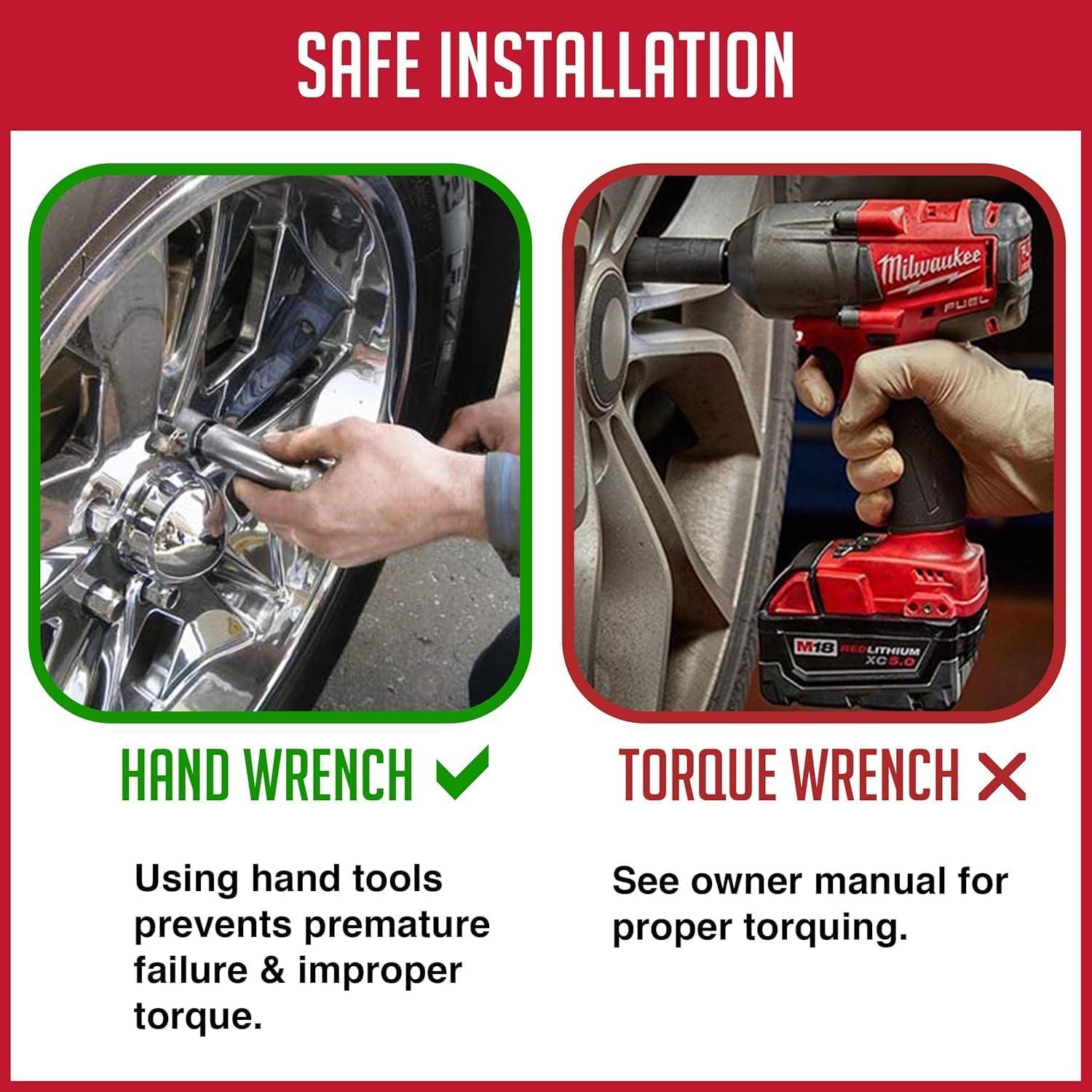 Cerraduras de Rueda Acorn Partes de Accesorios M12x1.25 Cromo