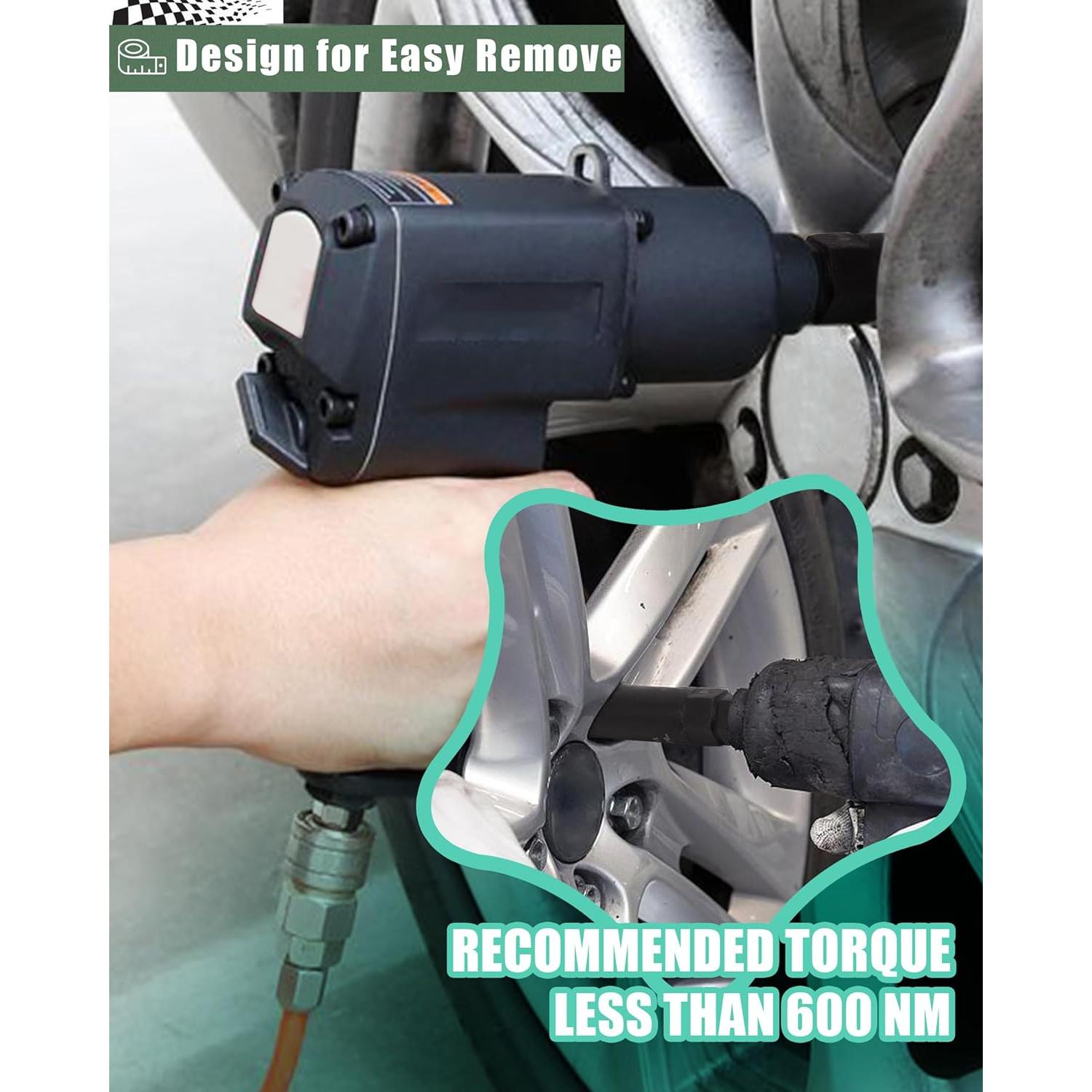 Juego de 8 Piezas de Enchufe para Tuercas Glorider SAE y Métrico