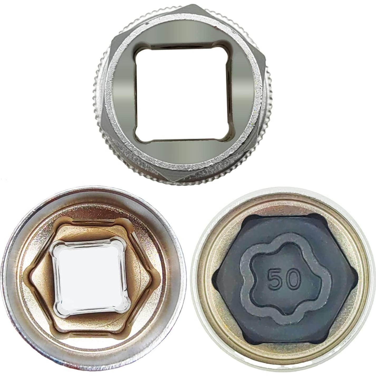 Kit de Llave de Tuerca de Bloqueo de Rueda 22PCS JEUCLEL