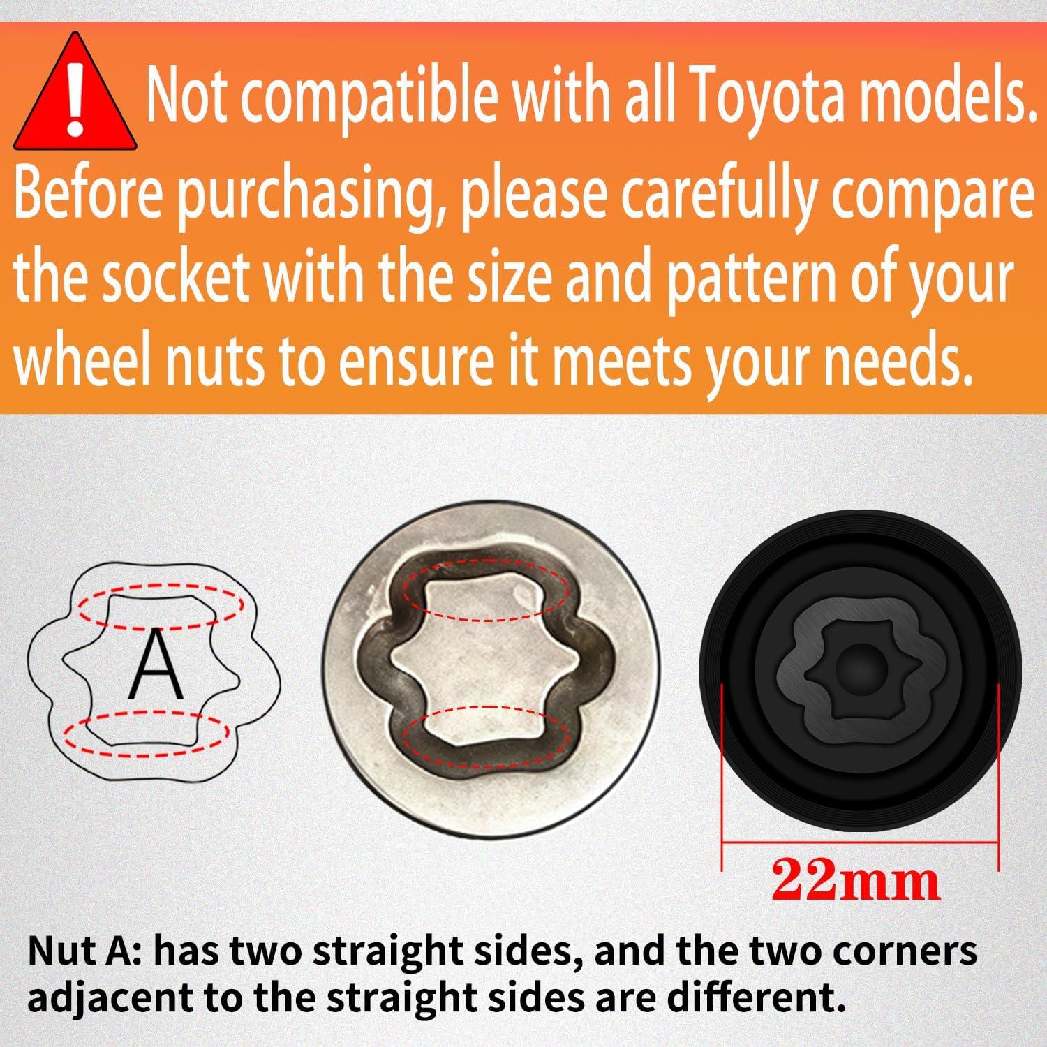 Llave de Tuerca de Bloqueo A JEUCLEL para Toyota y Lexus