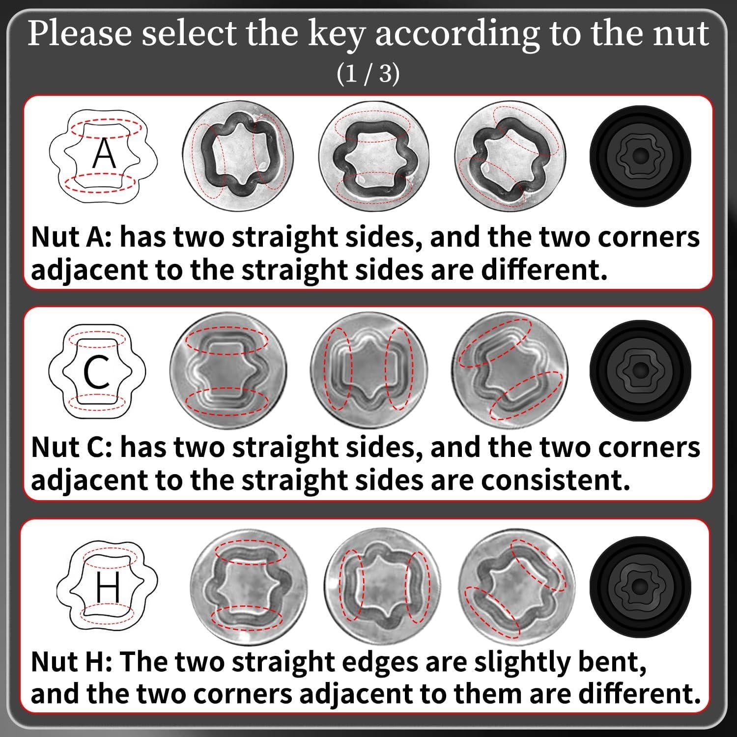 Llave de Tuerca de Bloqueo A JEUCLEL para Toyota y Lexus
