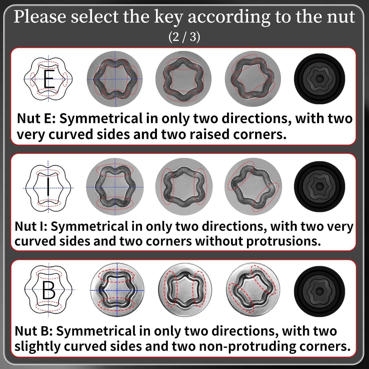 Llave de Tuerca de Bloqueo A JEUCLEL para Toyota y Lexus