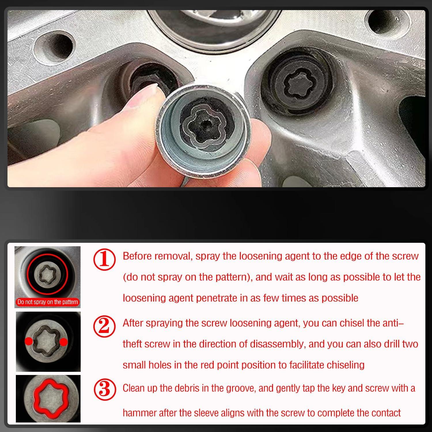 Llave de Tuerca de Bloqueo A JEUCLEL para Toyota y Lexus