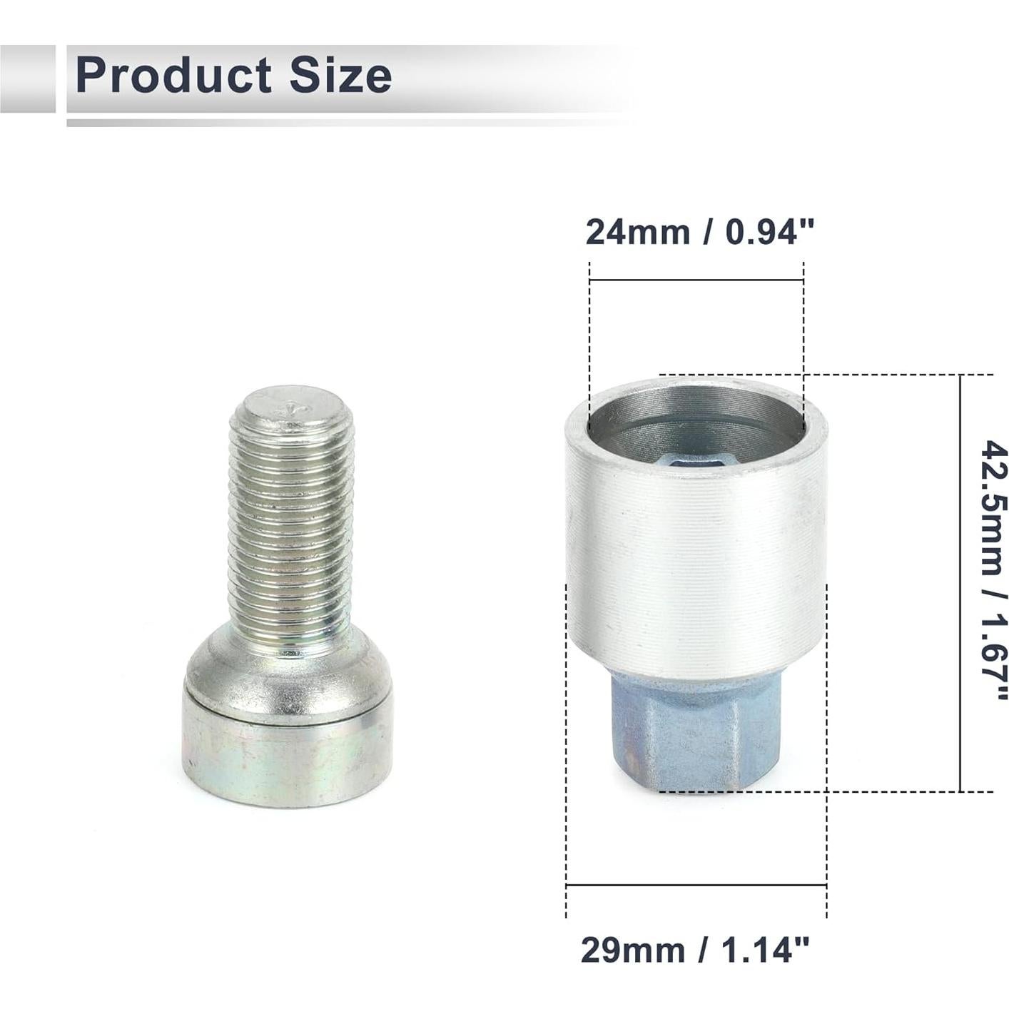 Juego de tuercas de bloqueo de rueda RATCHROLL Tipo X para Audi