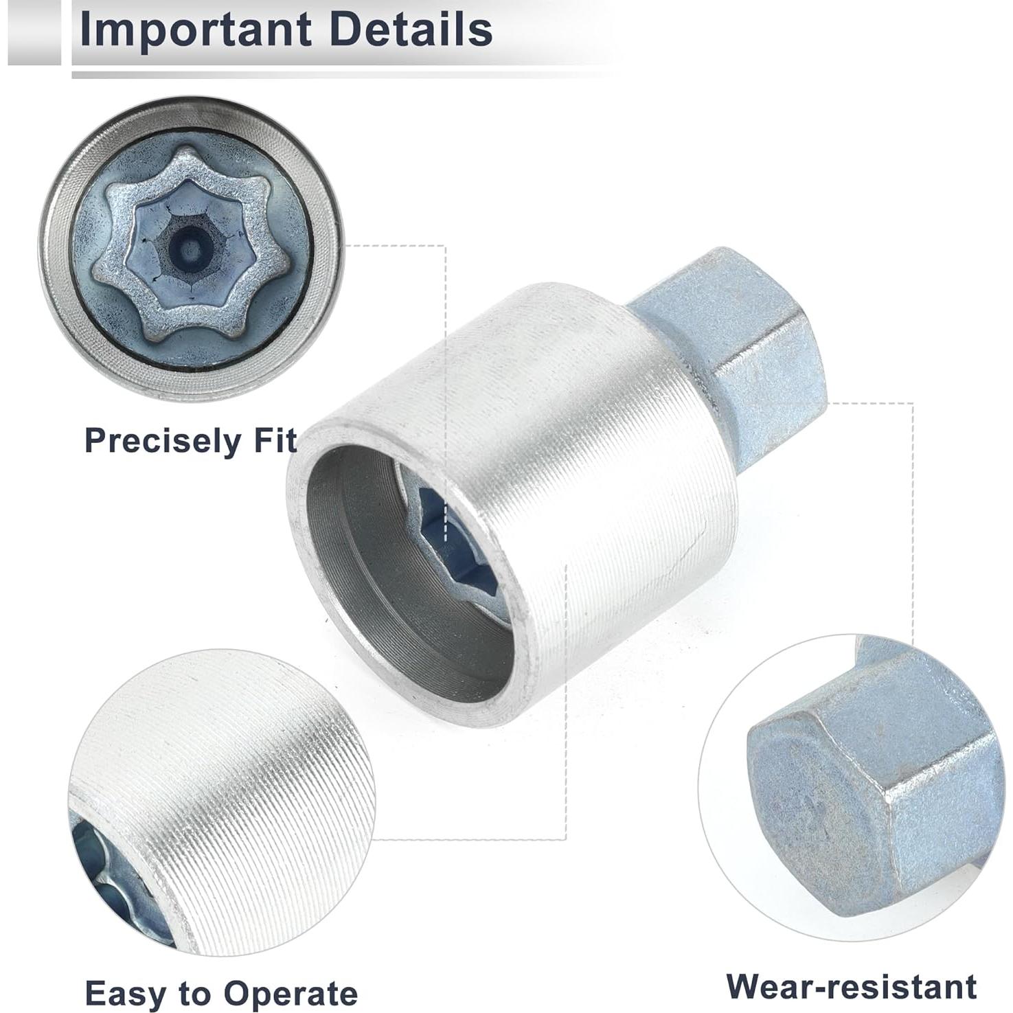 Juego de tuercas de bloqueo de rueda RATCHROLL Tipo X para Audi