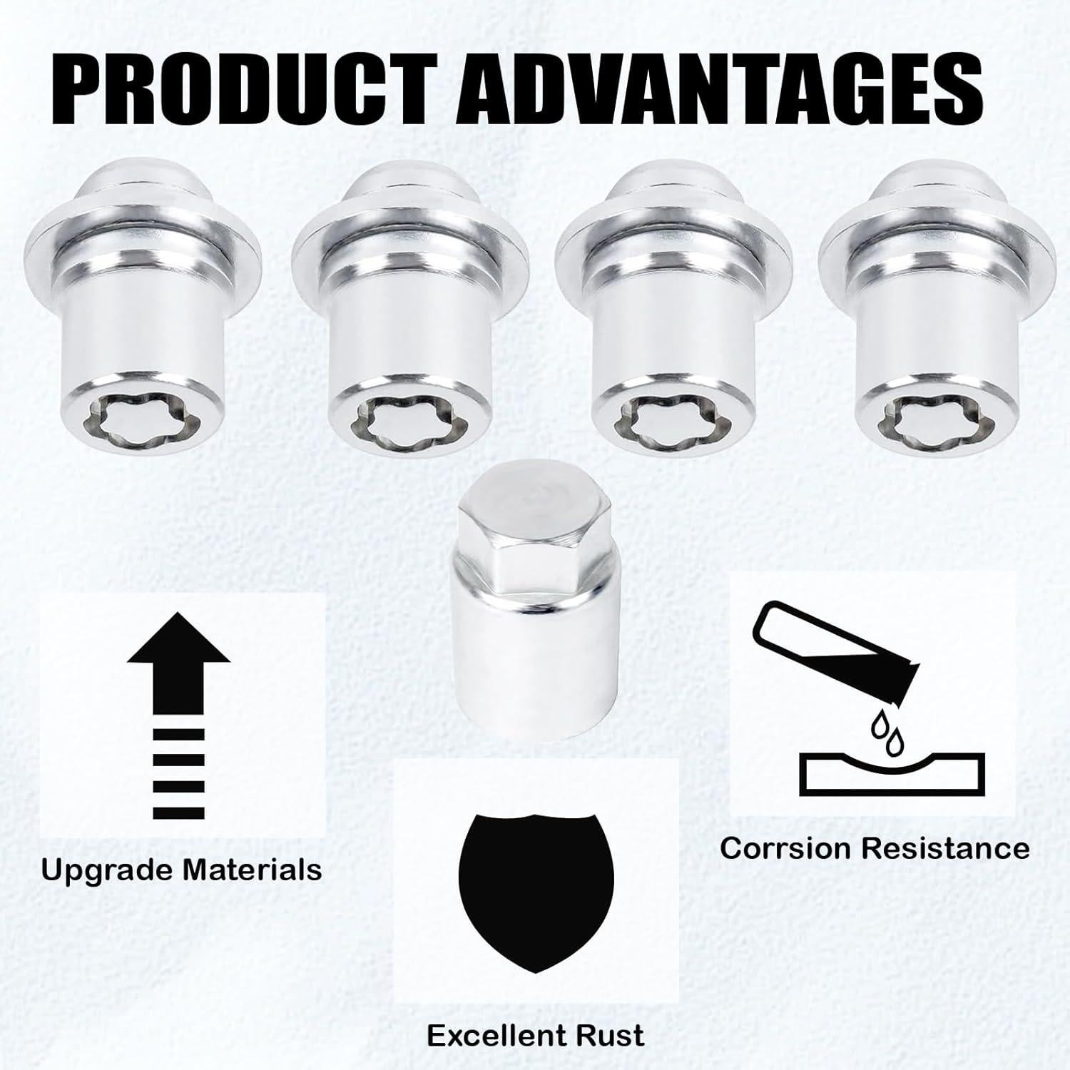 Juego de Tuercas de Bloqueo de Rueda M12 GutGiel Antirrobo