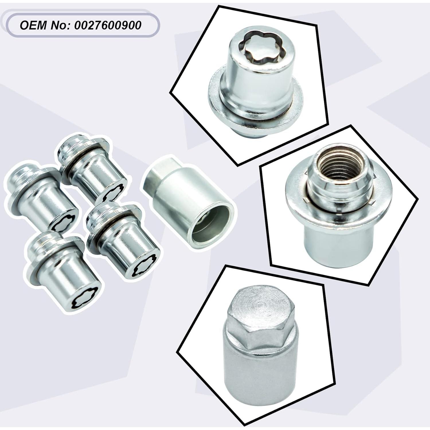 Juego de Tuercas de Bloqueo de Rueda M12 x 1.5 Cromo FHRHRY