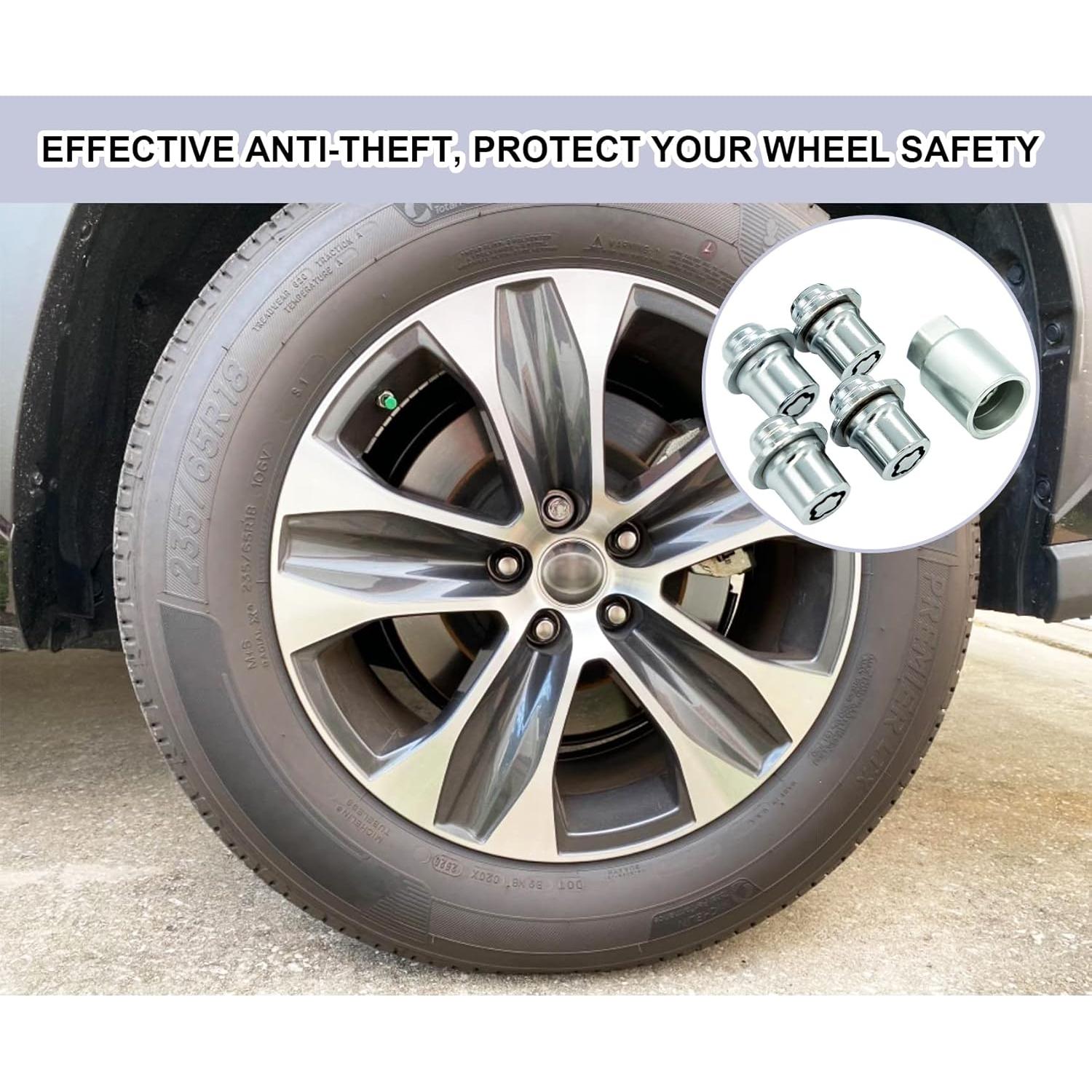 Juego de Tuercas de Bloqueo de Rueda M12 x 1.5 Cromo FHRHRY