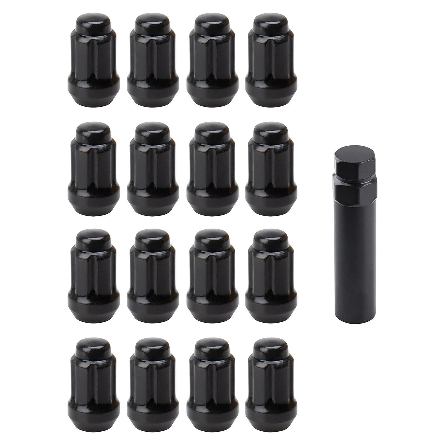 Kit de Tuercas de Llantas Tusk 12mm x 1.25mm 16 Piezas Negro