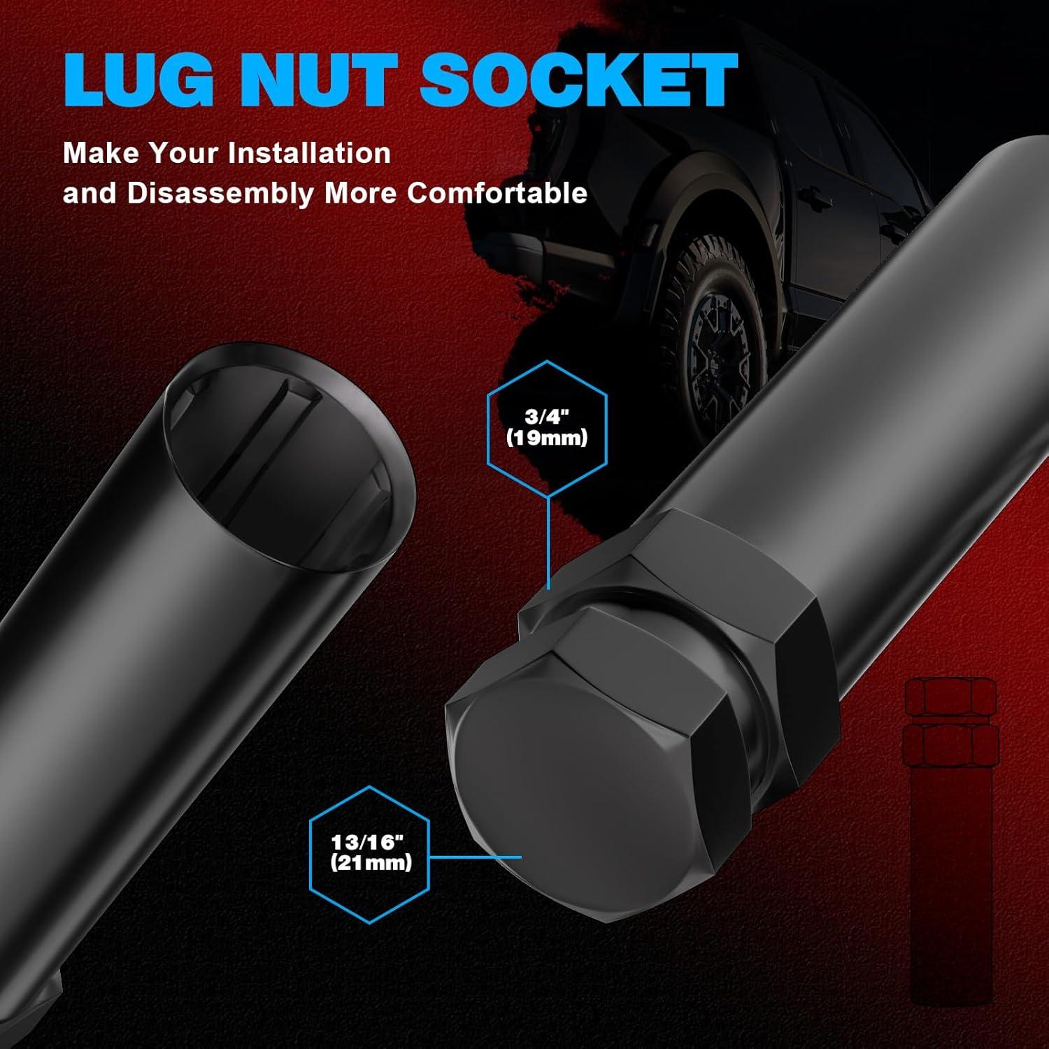 Tuercas de Llantas JiiinMiiin M12x1.5 Cromo 20 Piezas 8.89 cm