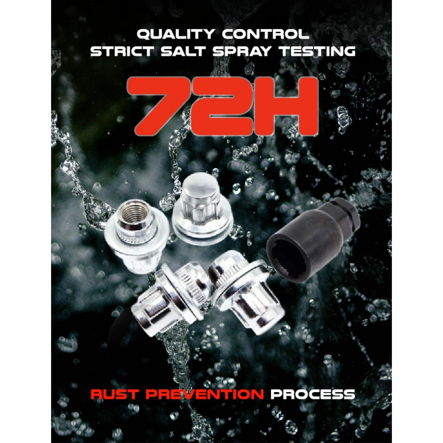 Juego de 4 Tuercas de Rueda Cromadas Veritek 12x1.25mm para Nissan