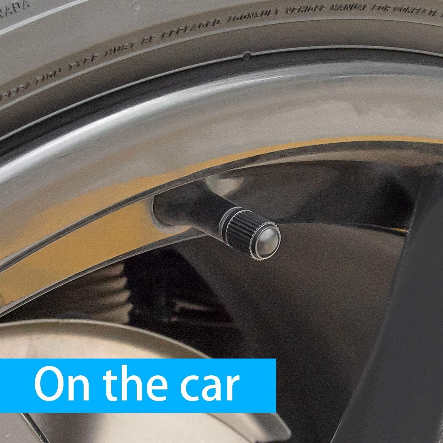 150 Tapas de Válvula de Neumático Awpeye Universales Negras