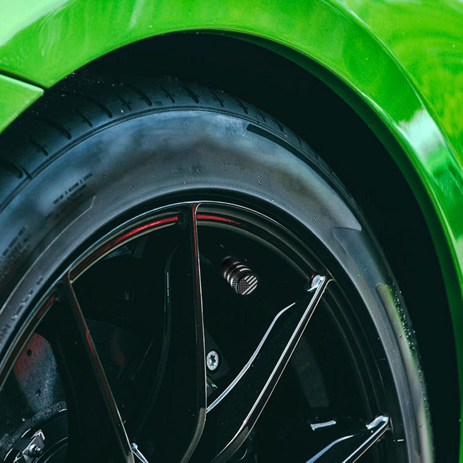 Tapa de Válvula de Neumático DECURCAR - Paquete de 12 - Negra