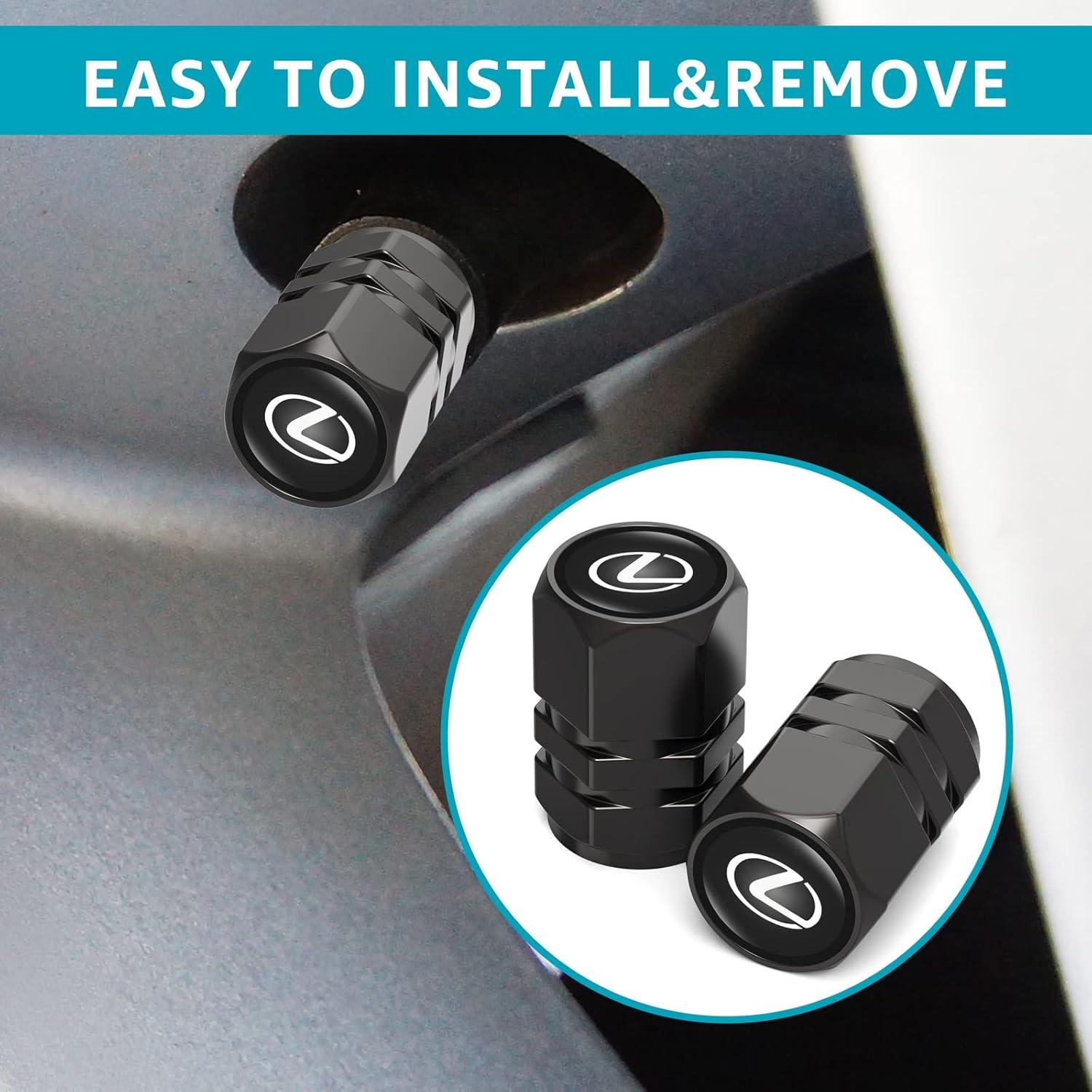 Tapas de Válvula de Neumáticos DSVI para Lexus - 4 Piezas