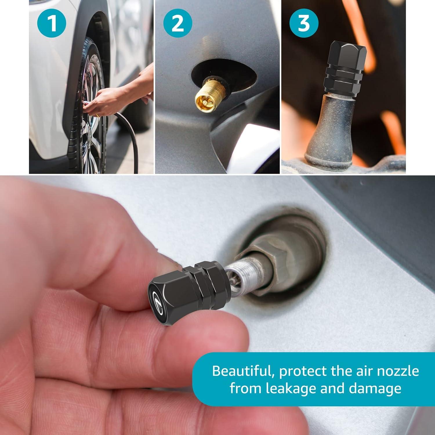 Tapas de Válvula de Neumáticos DSVI para Lexus - 4 Piezas