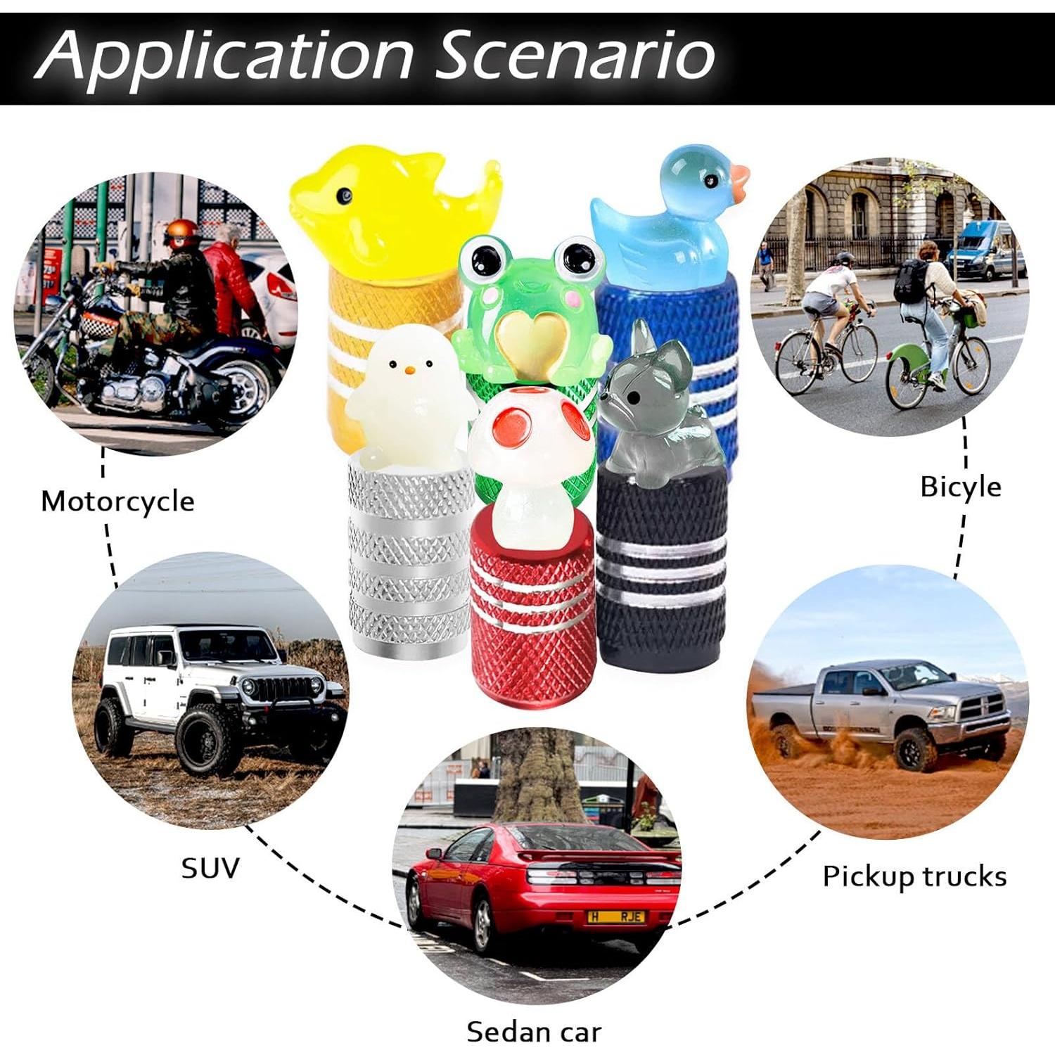 4 Tapones de Válvula de Neumático Gato Databa Aluminio Rosa