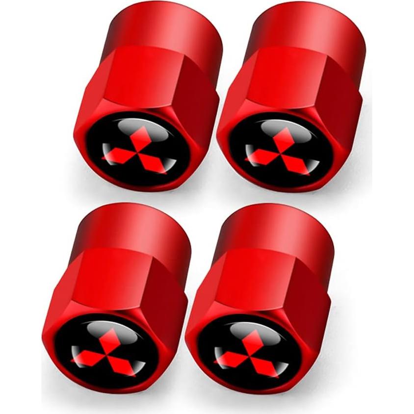 Tapa de Válvula de Neumático HiSport Hex 016 Roja 4 Piezas