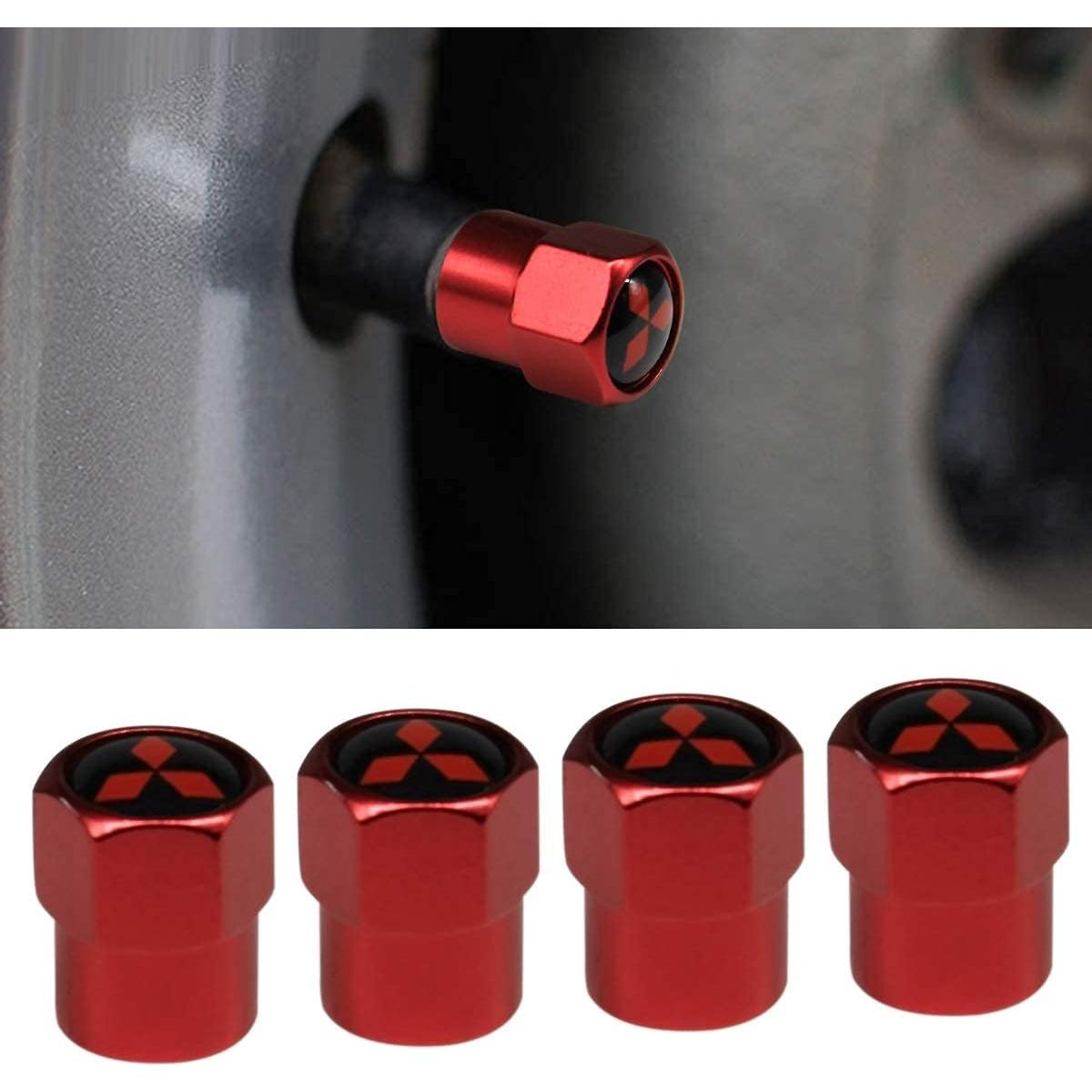 Tapa de Válvula de Neumático HiSport Hex 016 Roja 4 Piezas