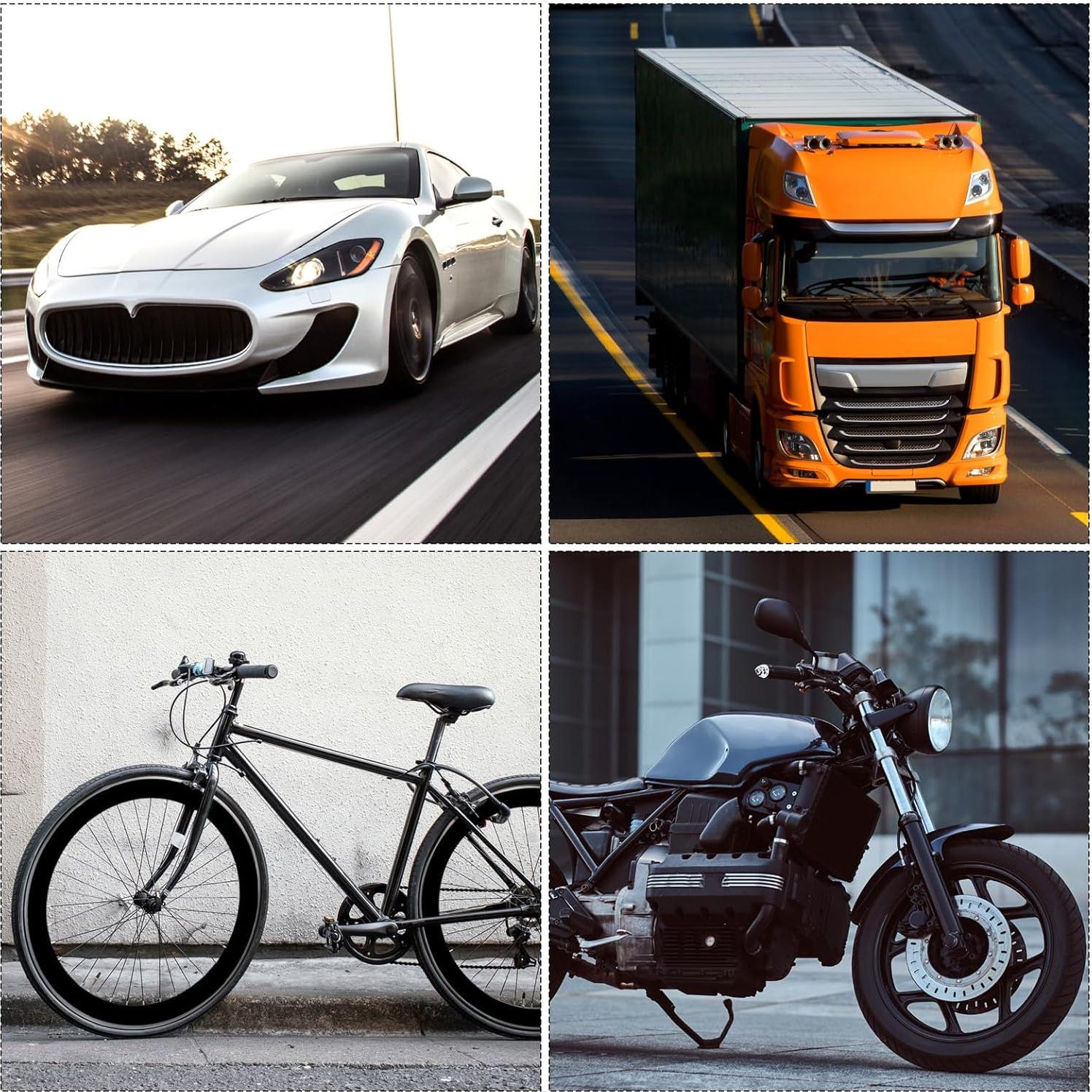 4 Tapones de Válvula de Neumático Exircy Dado Blanco Universal