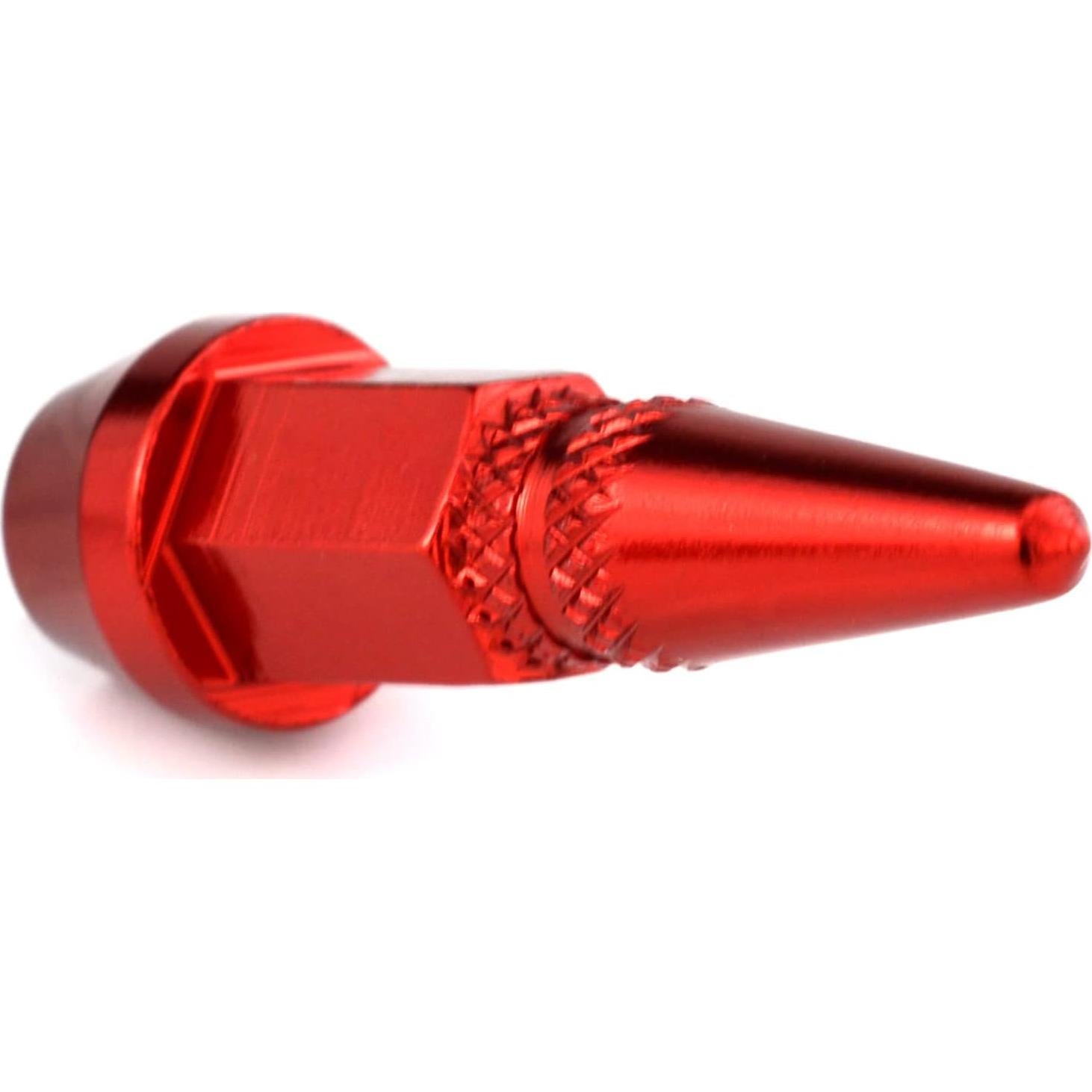 Tapa de Válvula de Neumático Lunsom Aluminio Rojo 4 Pcs