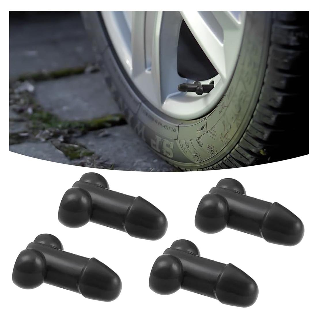 4 Tapas de Válvula de Neumático de Broma Wuiizhoxs - Universales