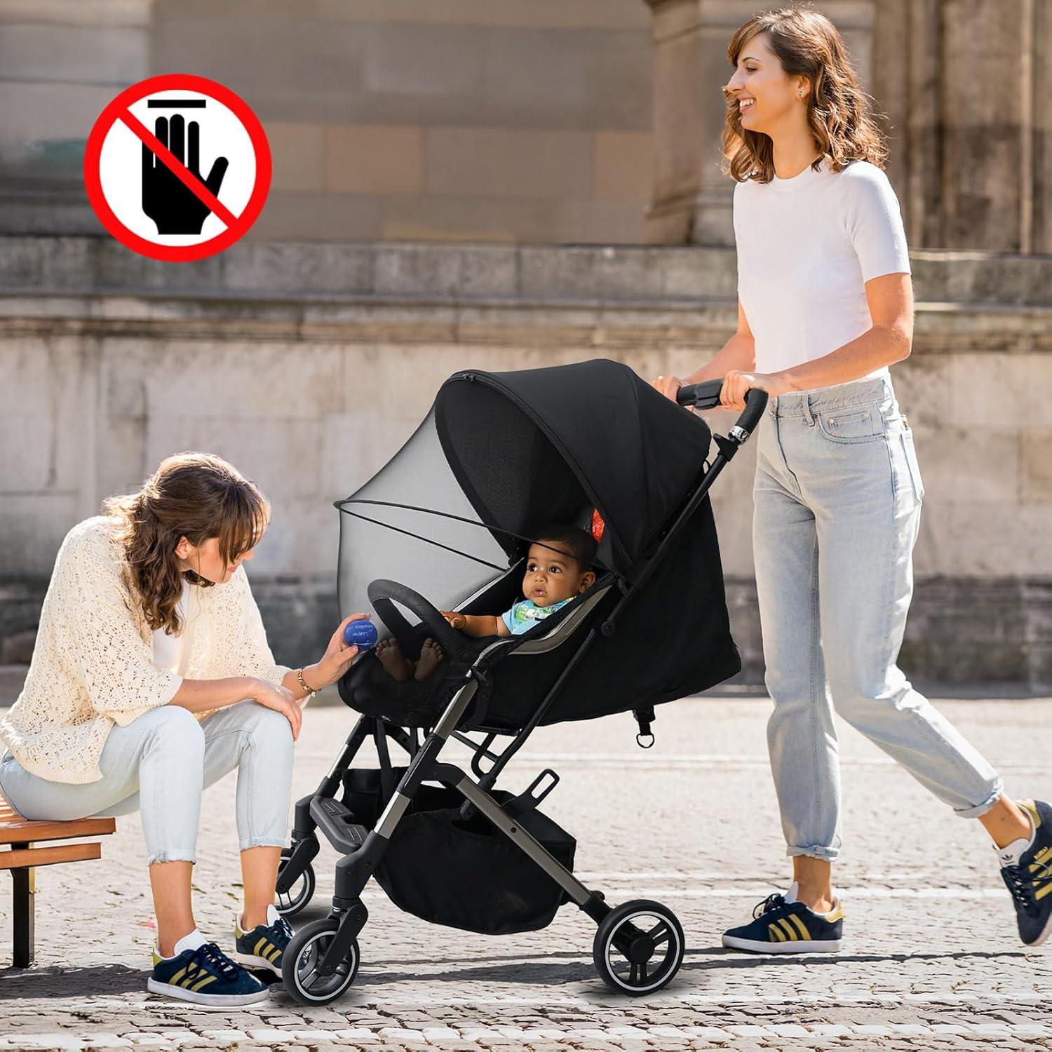 Cubierta para cochecito Cheermomo CM-SR con red y sombra UV