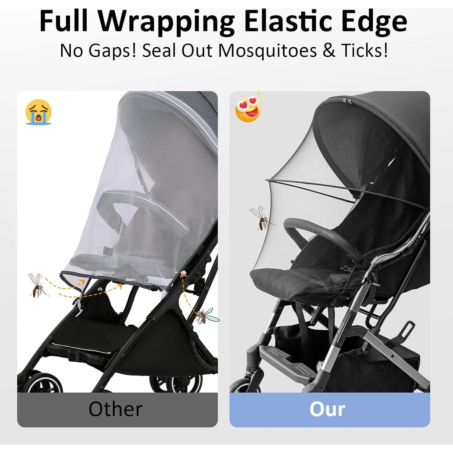 Cubierta para cochecito Cheermomo CM-SR con red y sombra UV