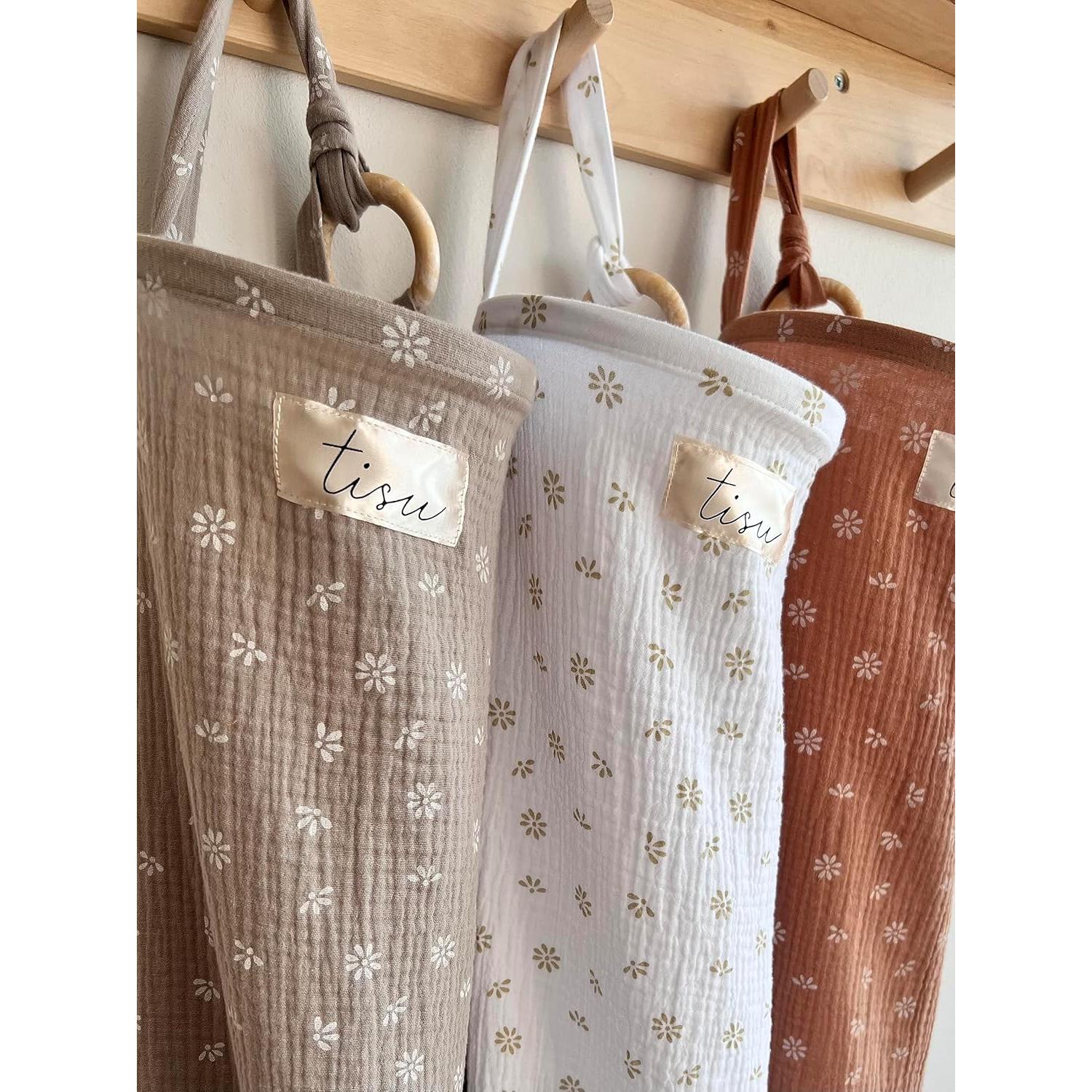 Cubierta de Lactancia TISU Margarita Beige - Muselina Algodón