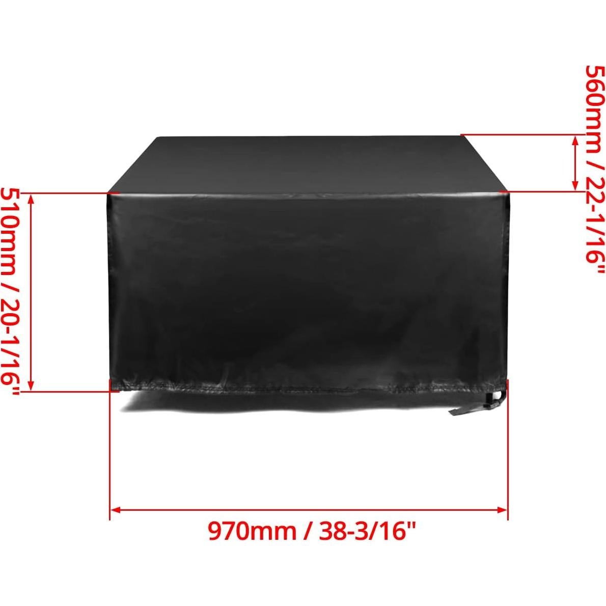 Cubierta Plegable Impermeable QWORK 600D para Carro Jardín 97x56x51cm