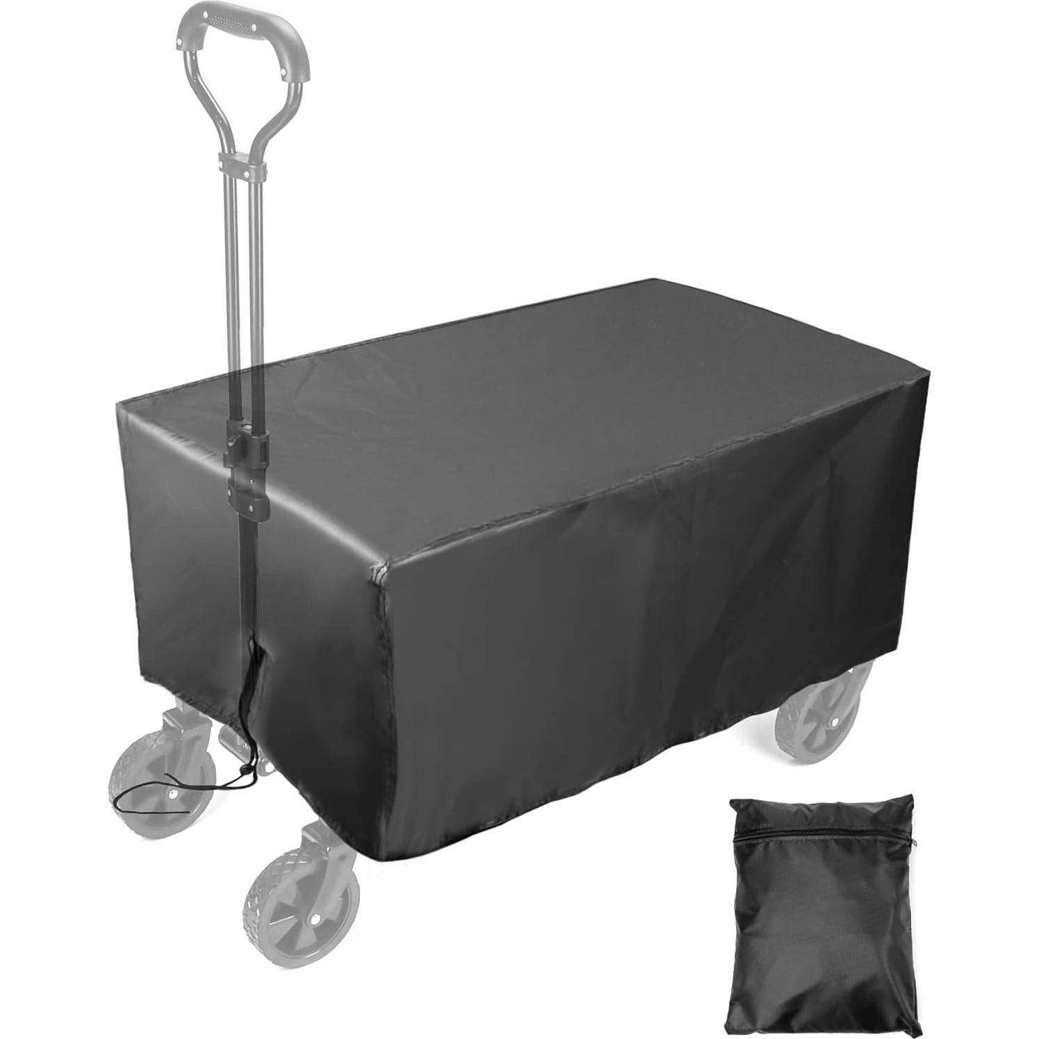 Cubierta Plegable Impermeable QWORK 600D para Carro Jardín 97x56x51cm