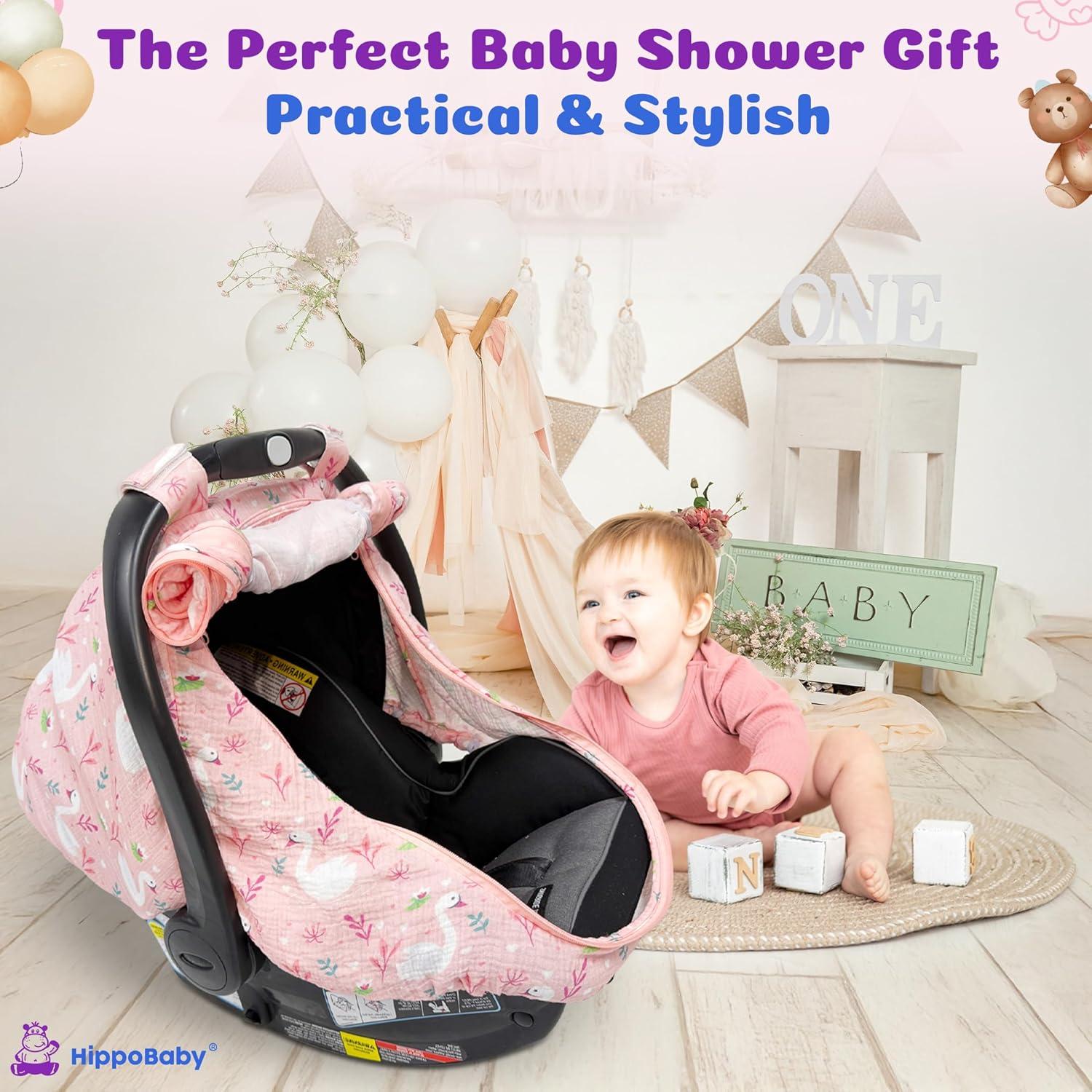 Funda de Asiento de Coche Muselina HippoBaby Flechas 100% Algodón