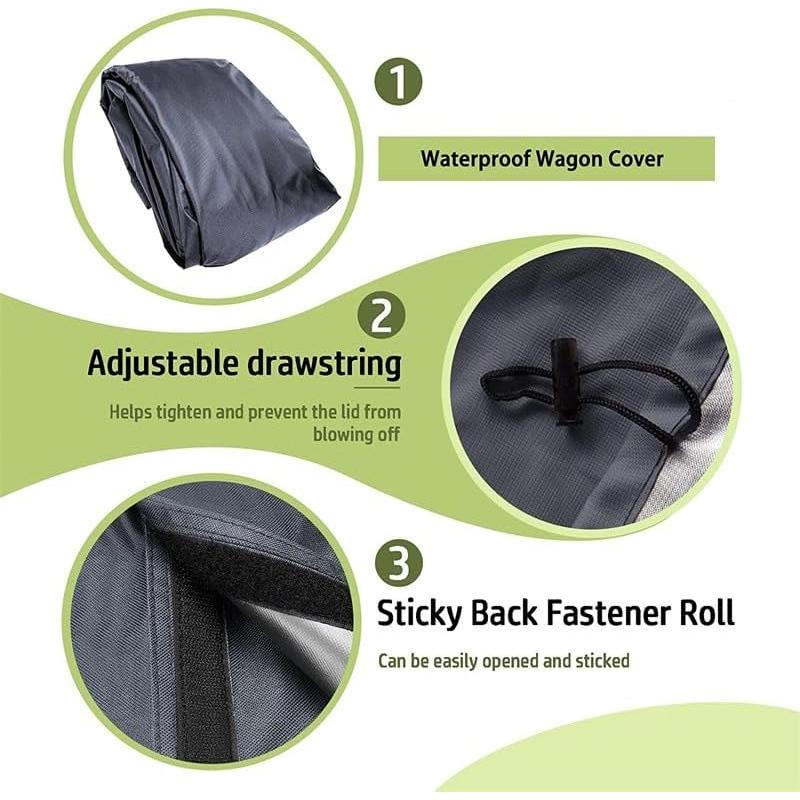 Cubierta Impermeable TiTigerella para Carro Plegable 96x65cm