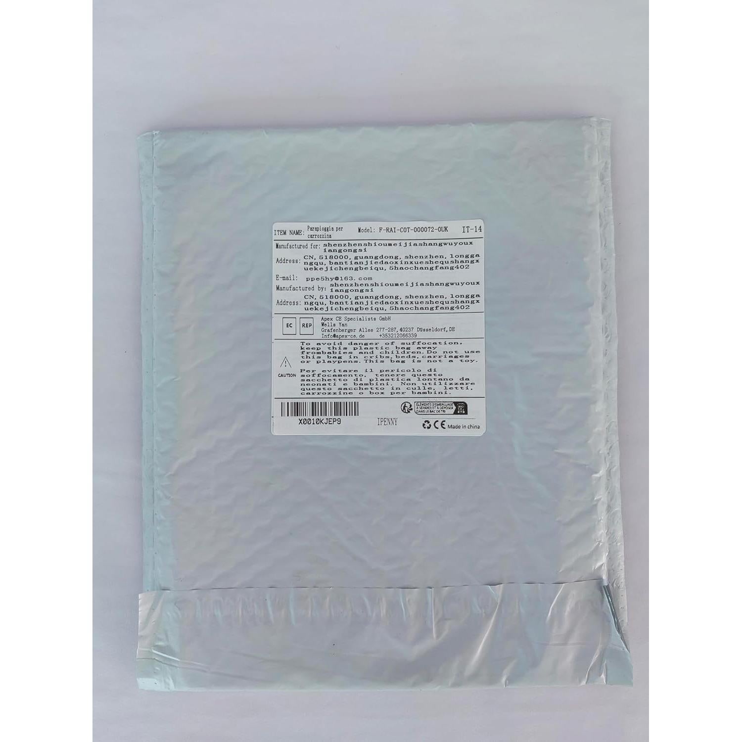 Cubierta de Lluvia Universal para Cochecito EVA Impermeable