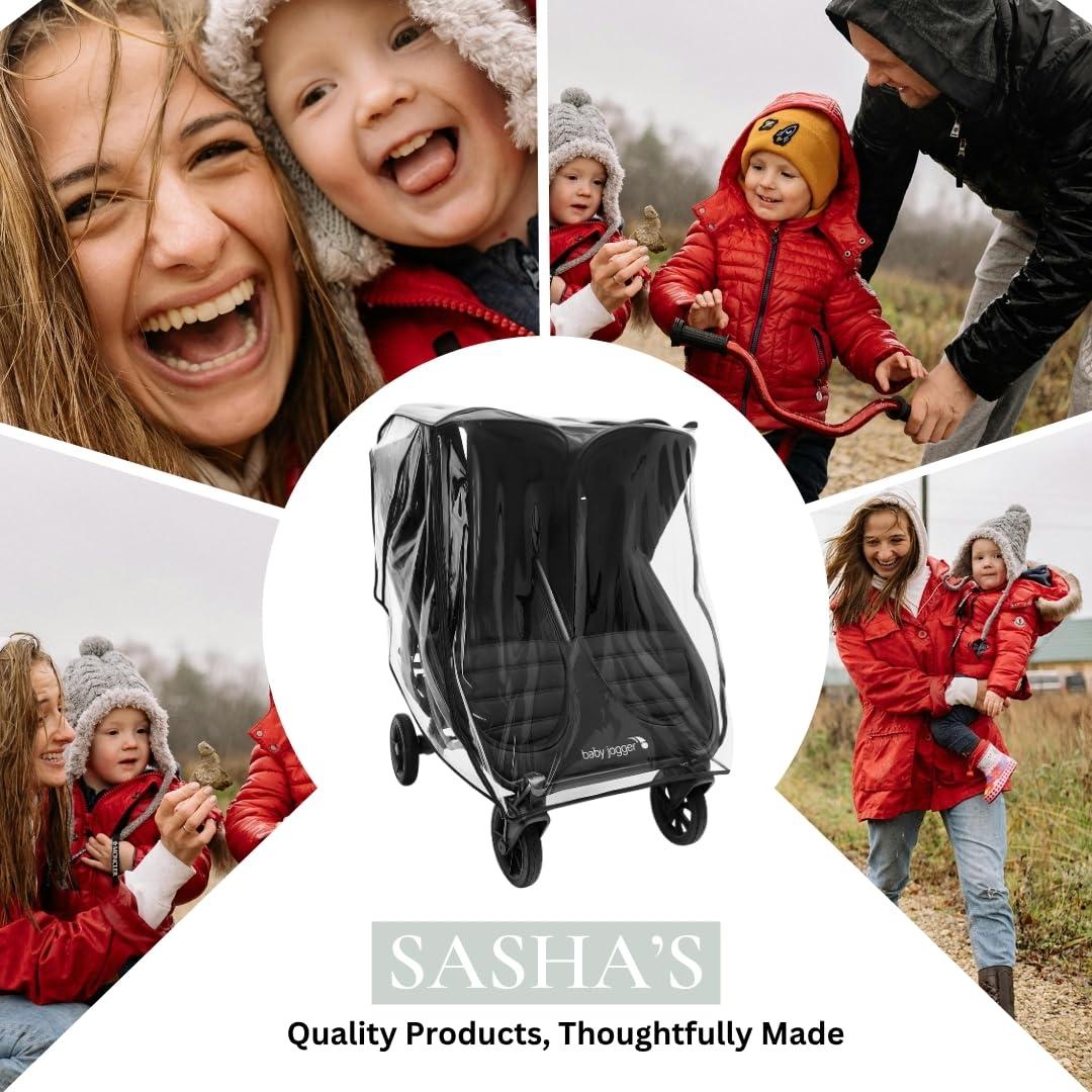 Funda Doble para Lluvia SASHA para Cochecito Baby Jogger Mini GT2