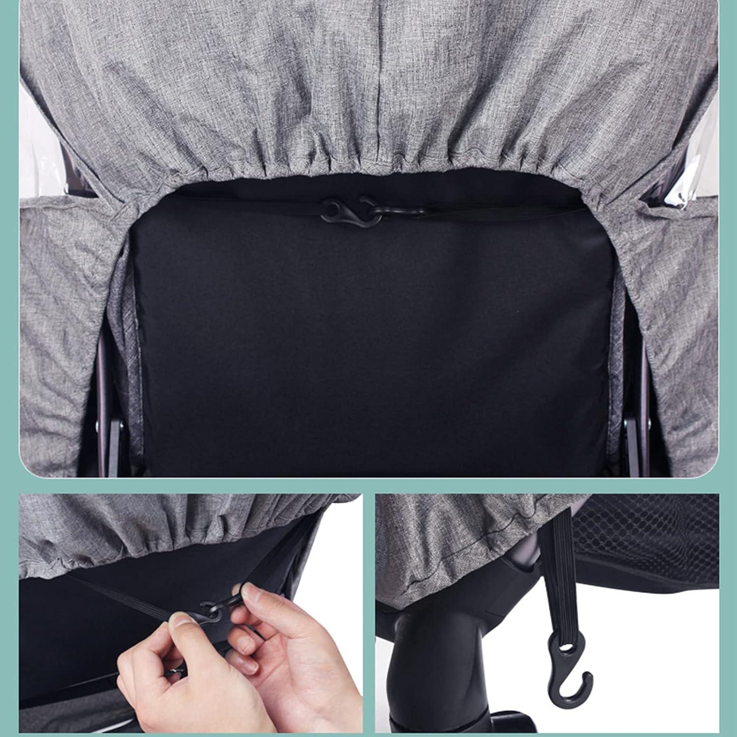 Cubierta de Lluvia para Cochecito de Bebé Universal con Ventana