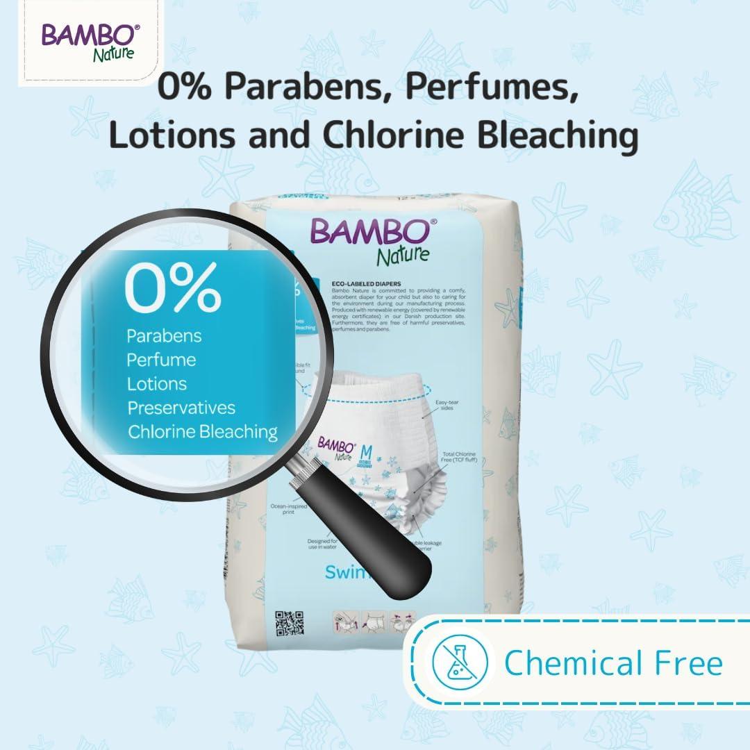 Pantalones de Baño Desechables Bambo Nature Mediano 12 Unidades