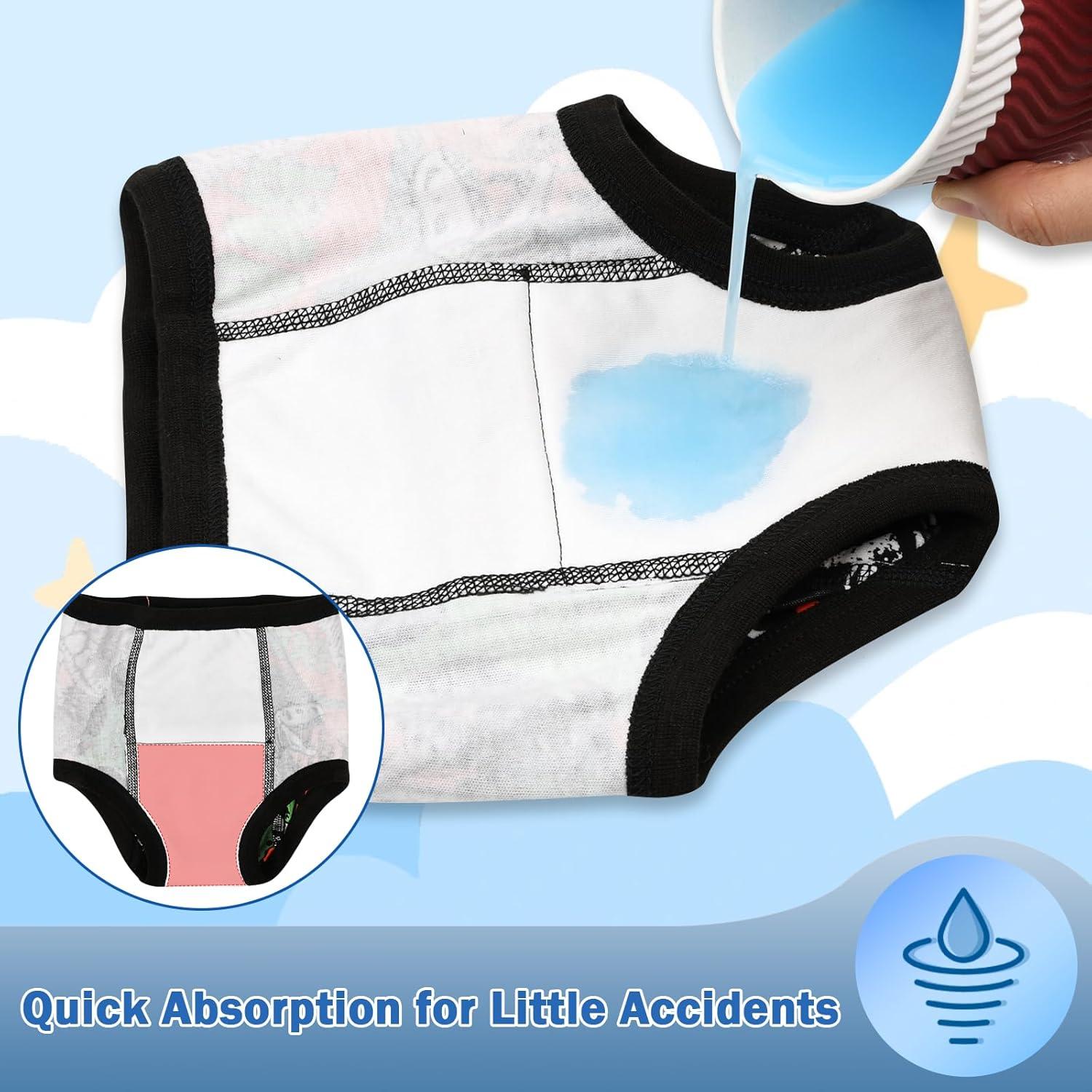 Ropa Interior Entrenamiento Baño MooMoo Baby 3T Algodón 4 Pzs